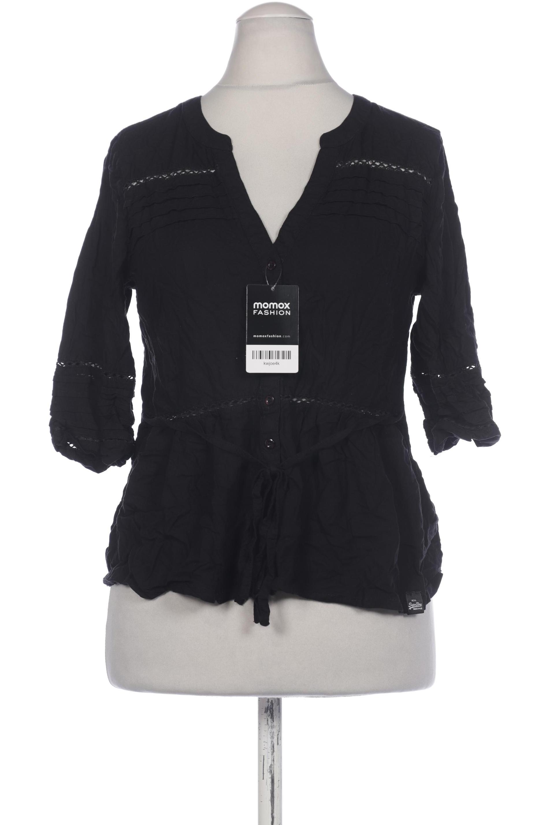 

Superdry Damen Bluse, schwarz, Gr. 38