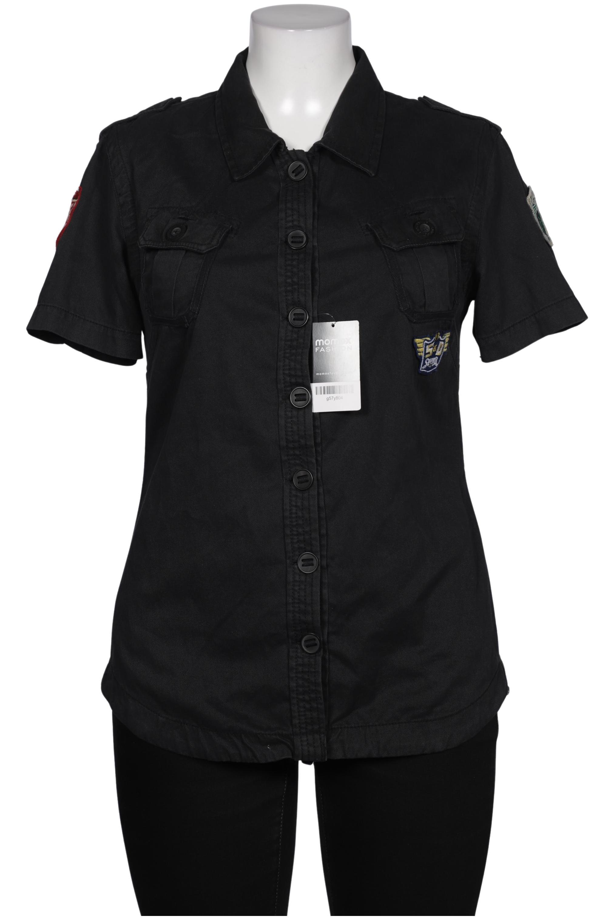 

Superdry Damen Bluse, schwarz, Gr. 44