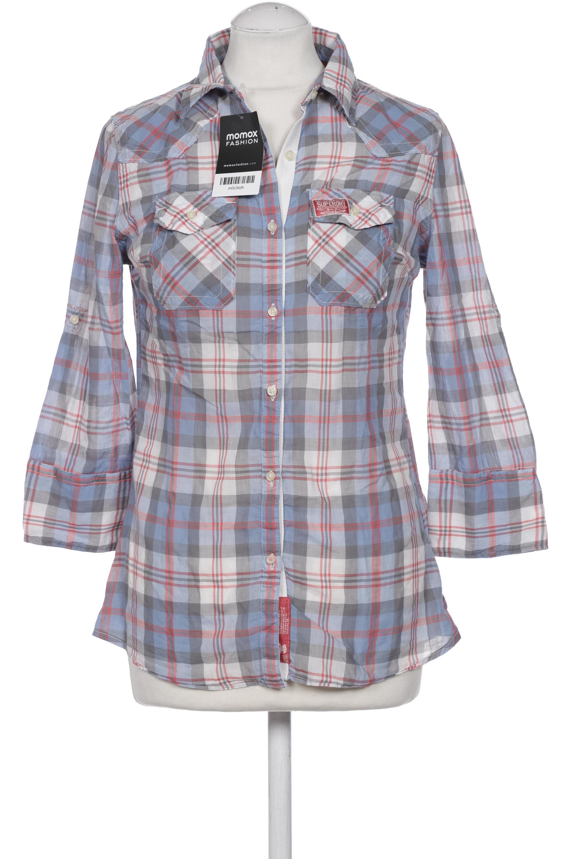 

Superdry Damen Bluse, hellblau, Gr. 36