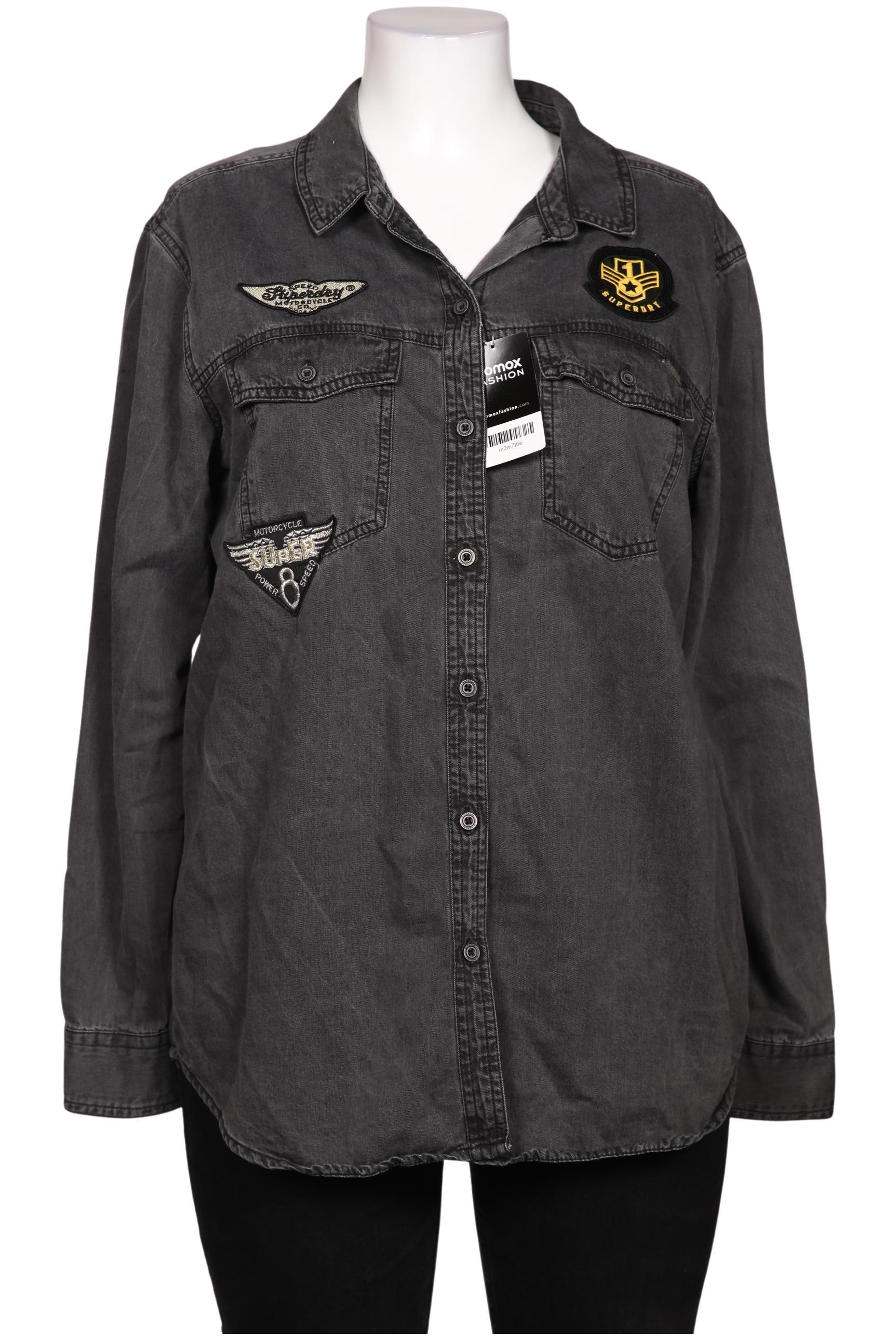 

Superdry Damen Bluse, grau, Gr. 46
