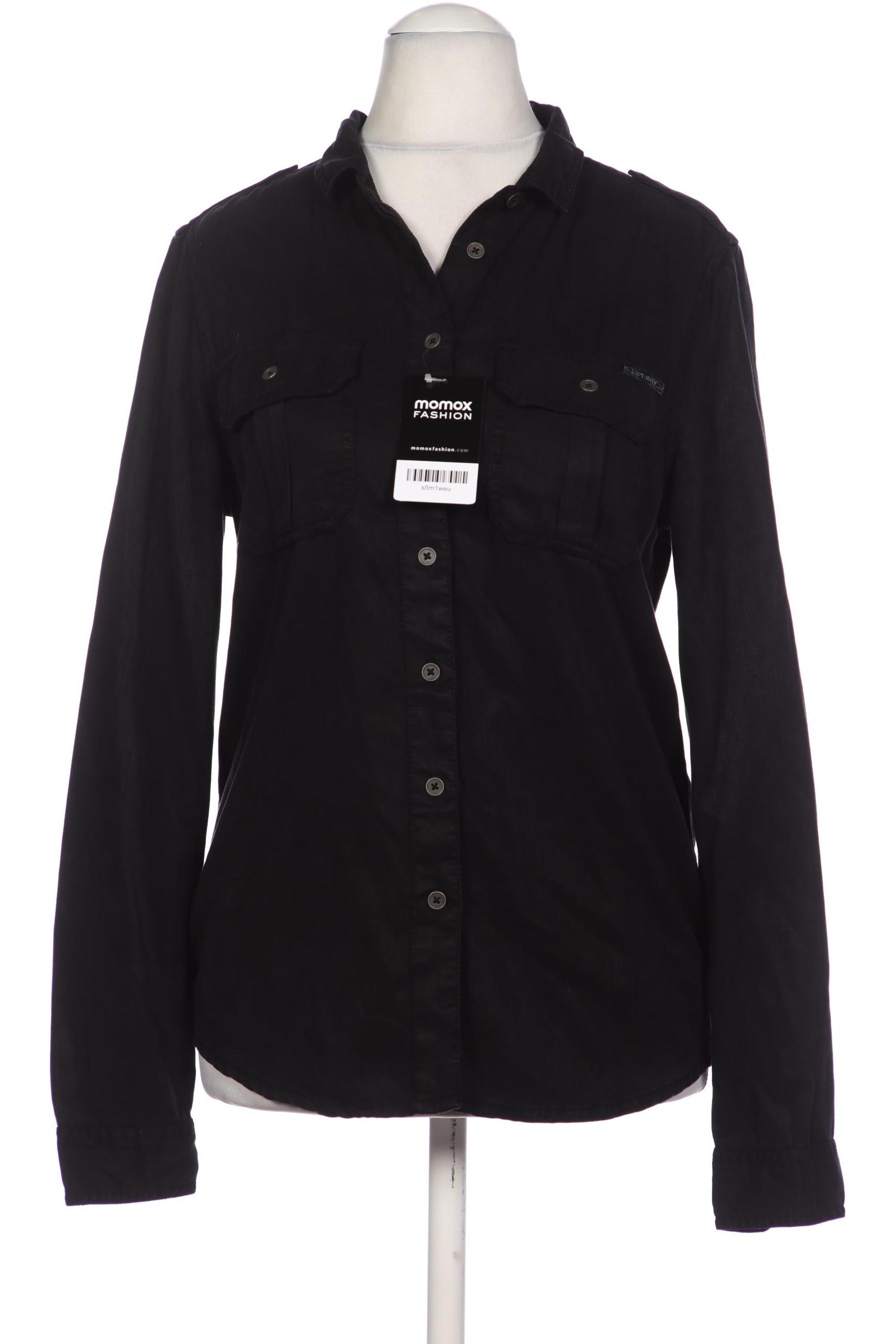 

Superdry Damen Bluse, schwarz, Gr. 38