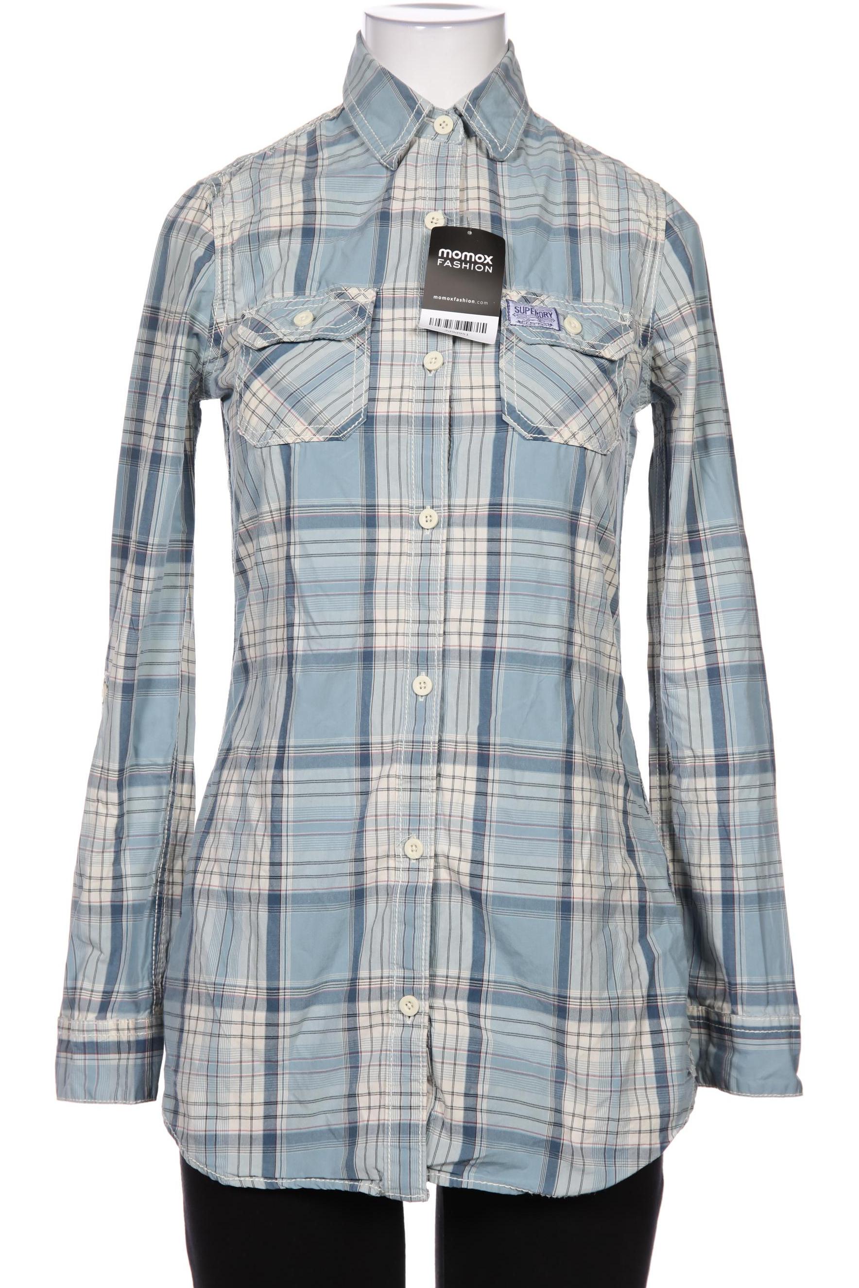 

Superdry Damen Bluse, blau, Gr. 34
