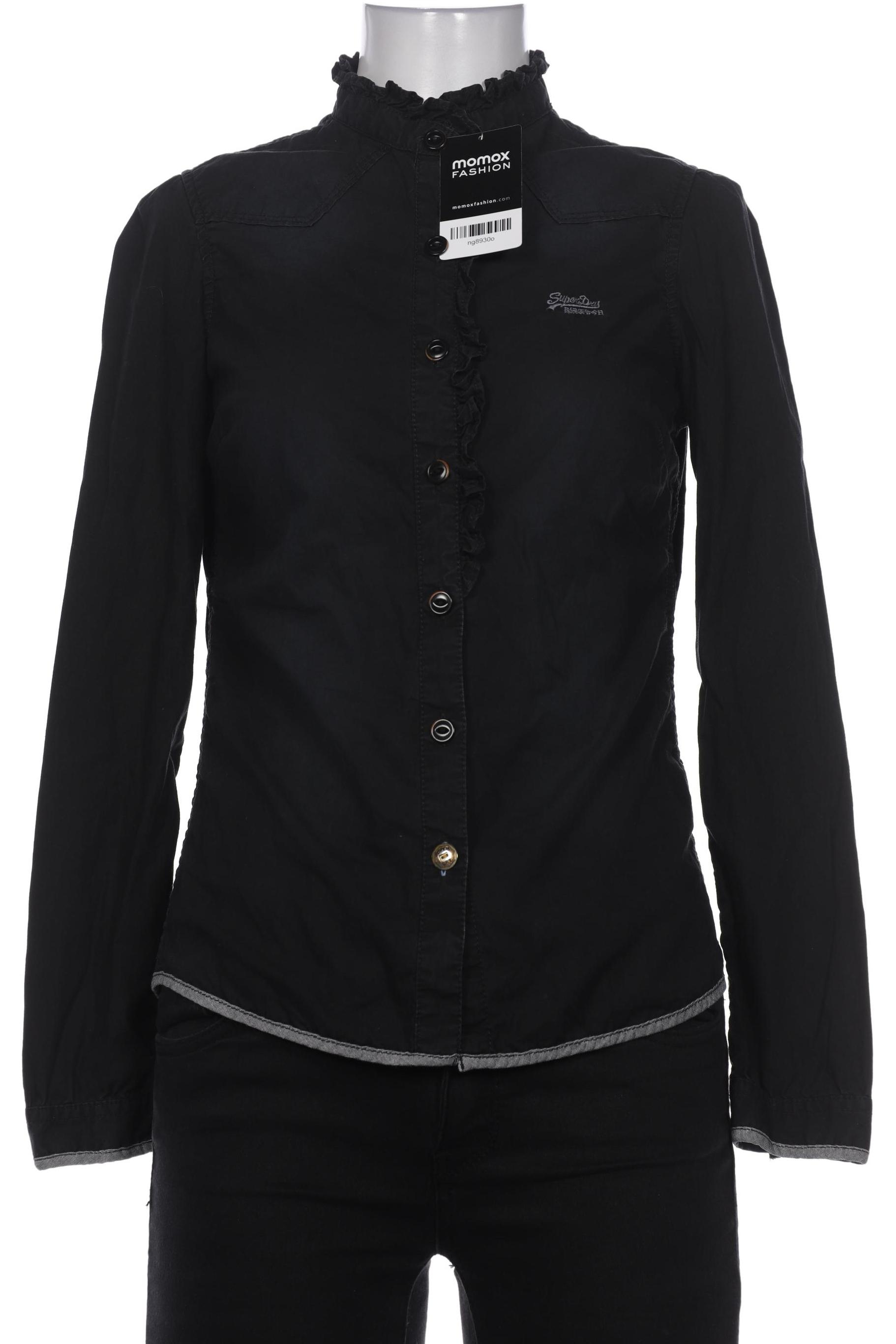 

Superdry Damen Bluse, schwarz, Gr. 36