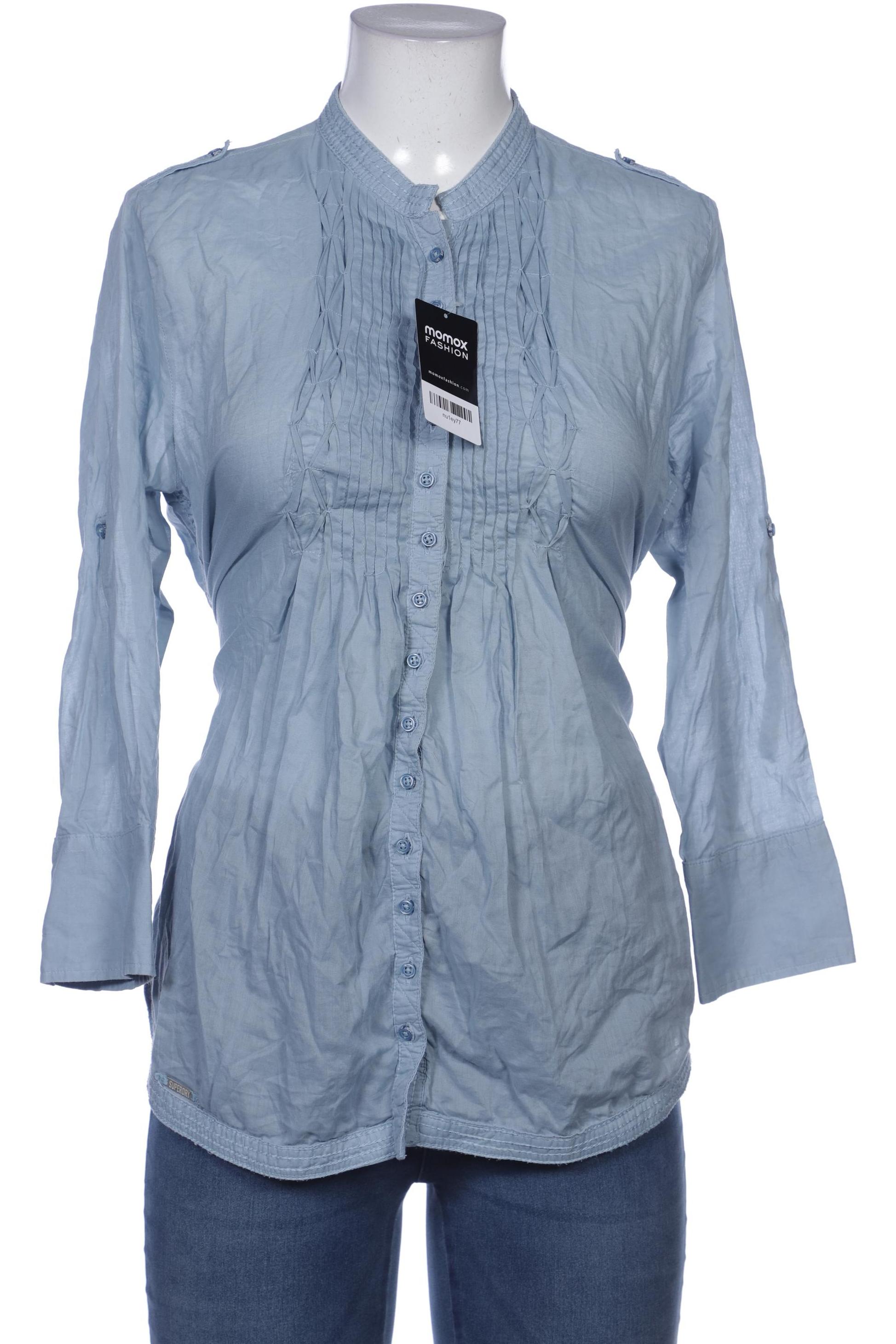 

Superdry Damen Bluse, hellblau, Gr. 42