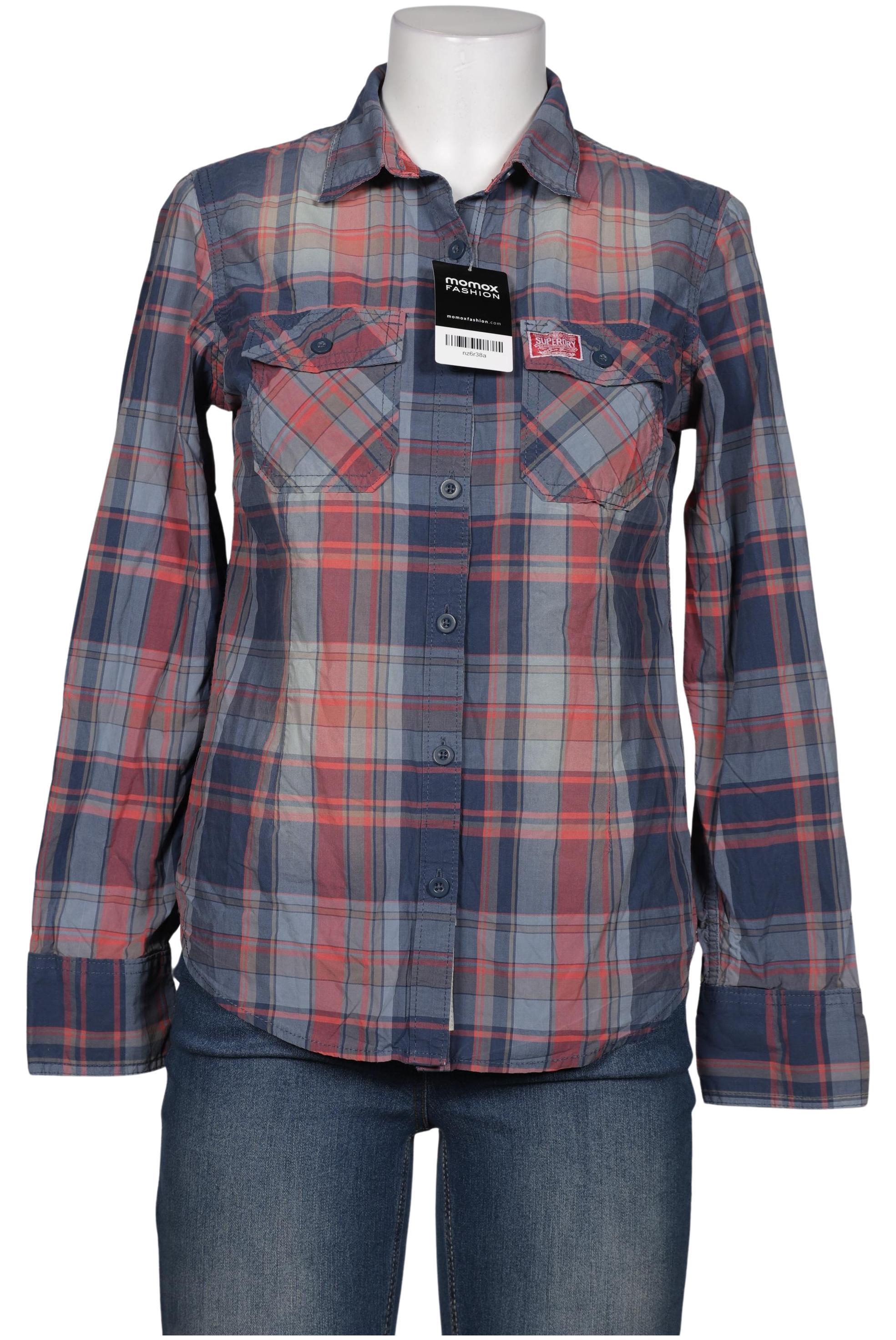 

Superdry Damen Bluse, blau, Gr. 38