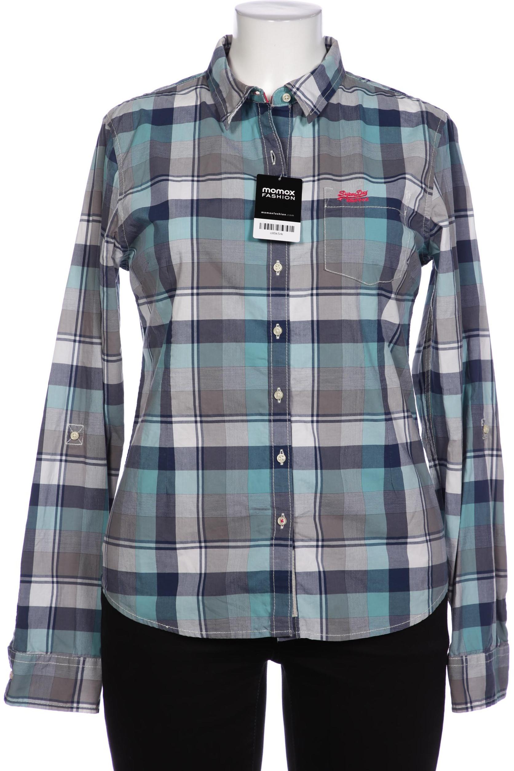 

Superdry Damen Bluse, blau, Gr. 44