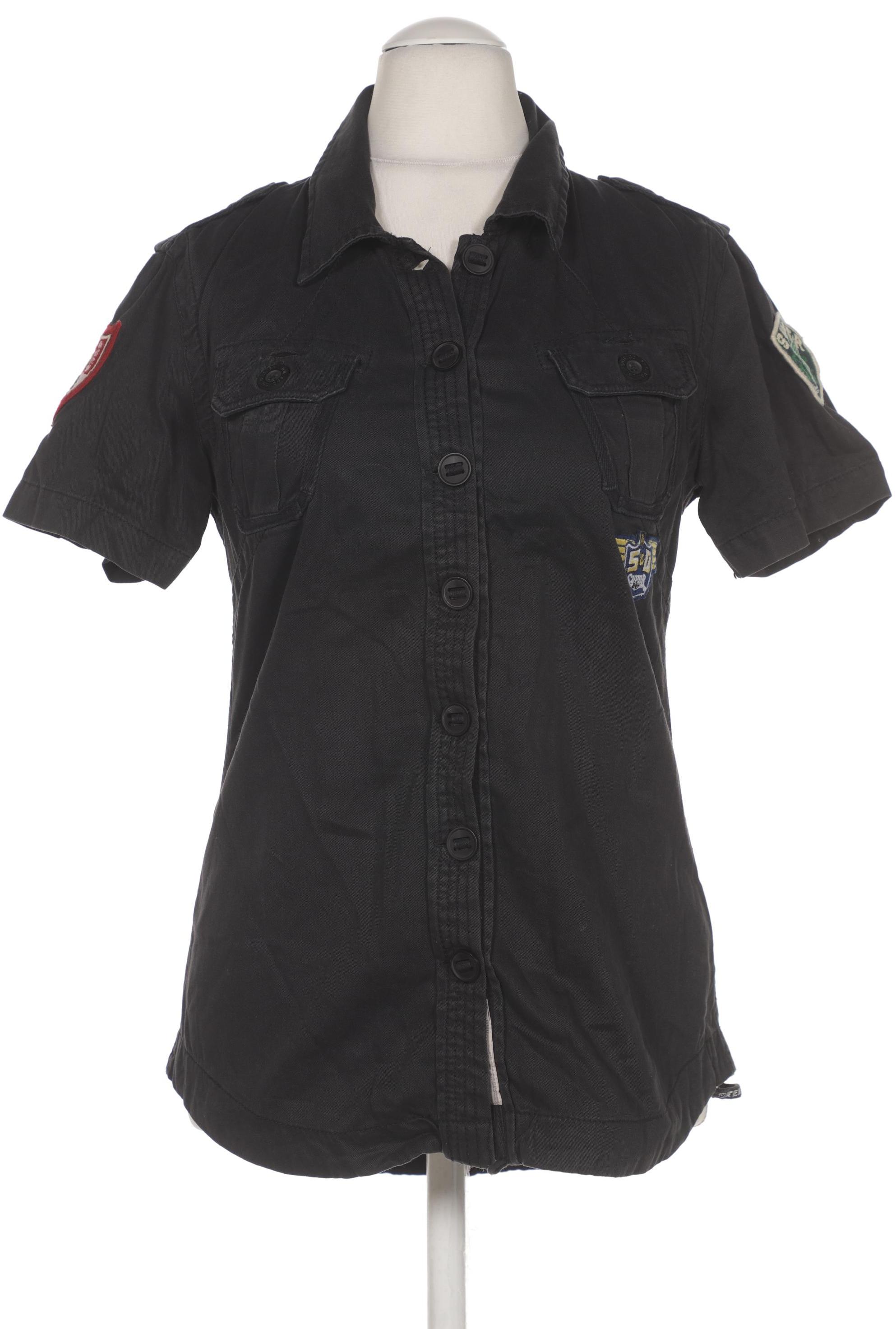 

Superdry Damen Bluse, schwarz, Gr. 38