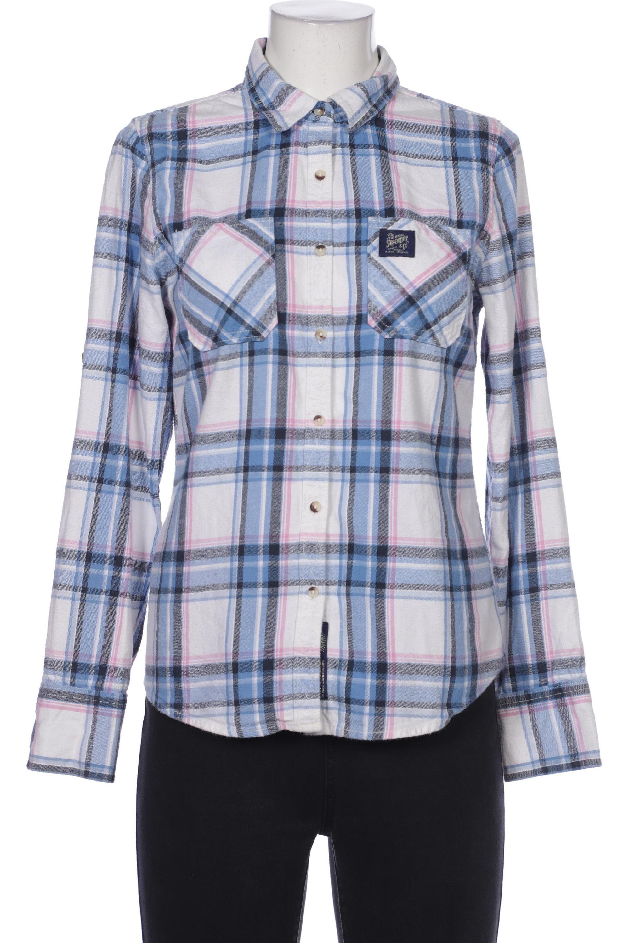 

Superdry Damen Bluse, blau, Gr. 38