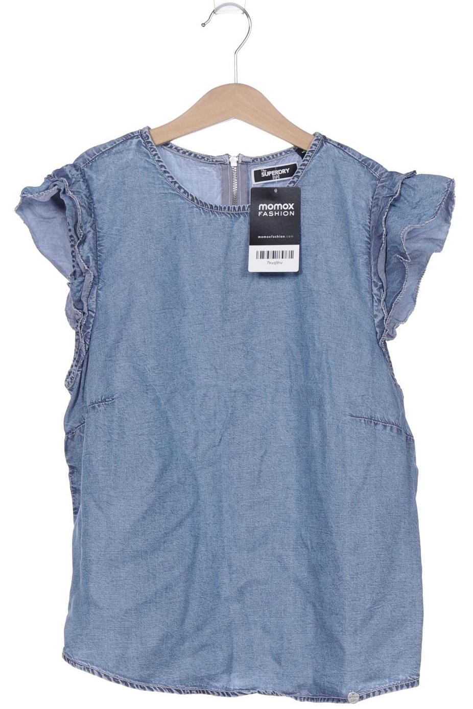 

Superdry Damen Bluse, blau, Gr. 38