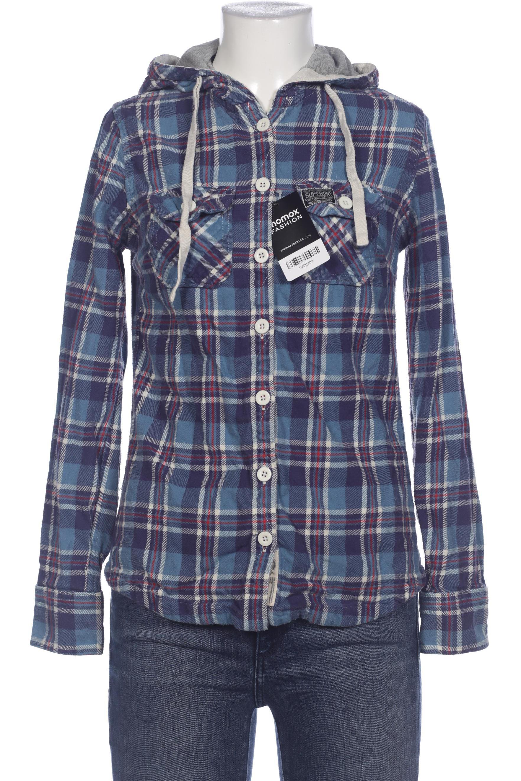 

Superdry Damen Bluse, blau, Gr. 36