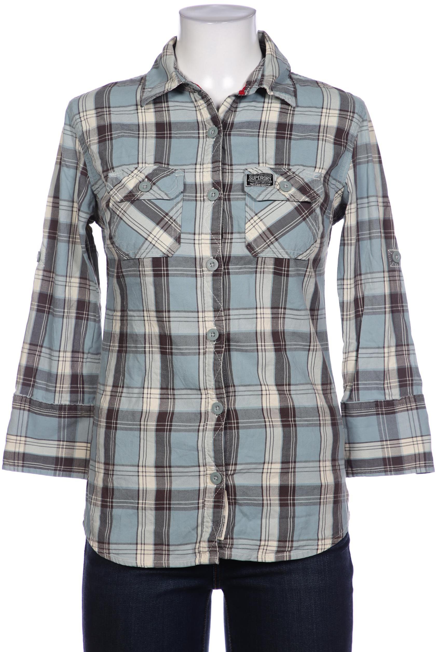 

Superdry Damen Bluse, hellblau, Gr. 38