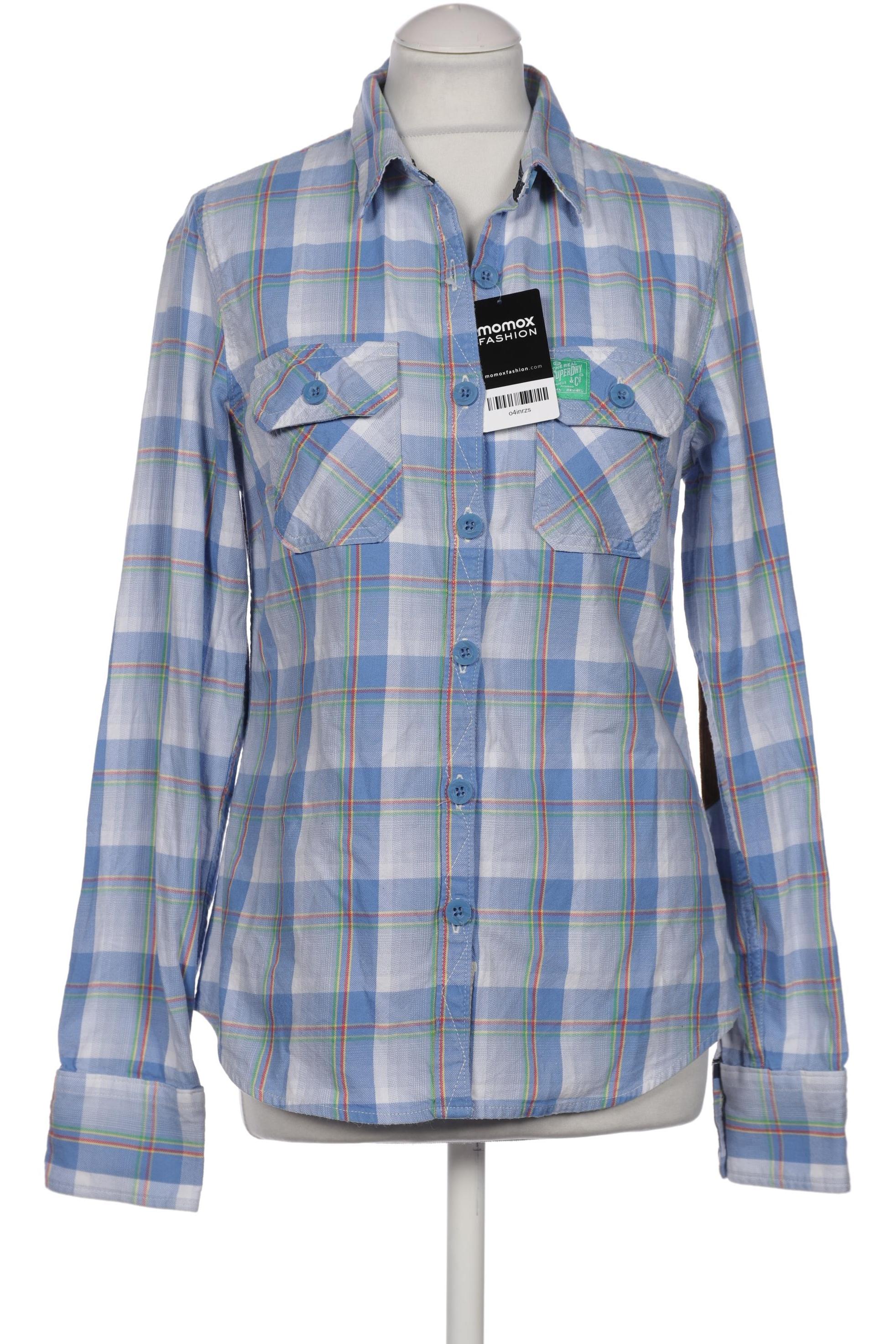 

Superdry Damen Bluse, blau, Gr. 38