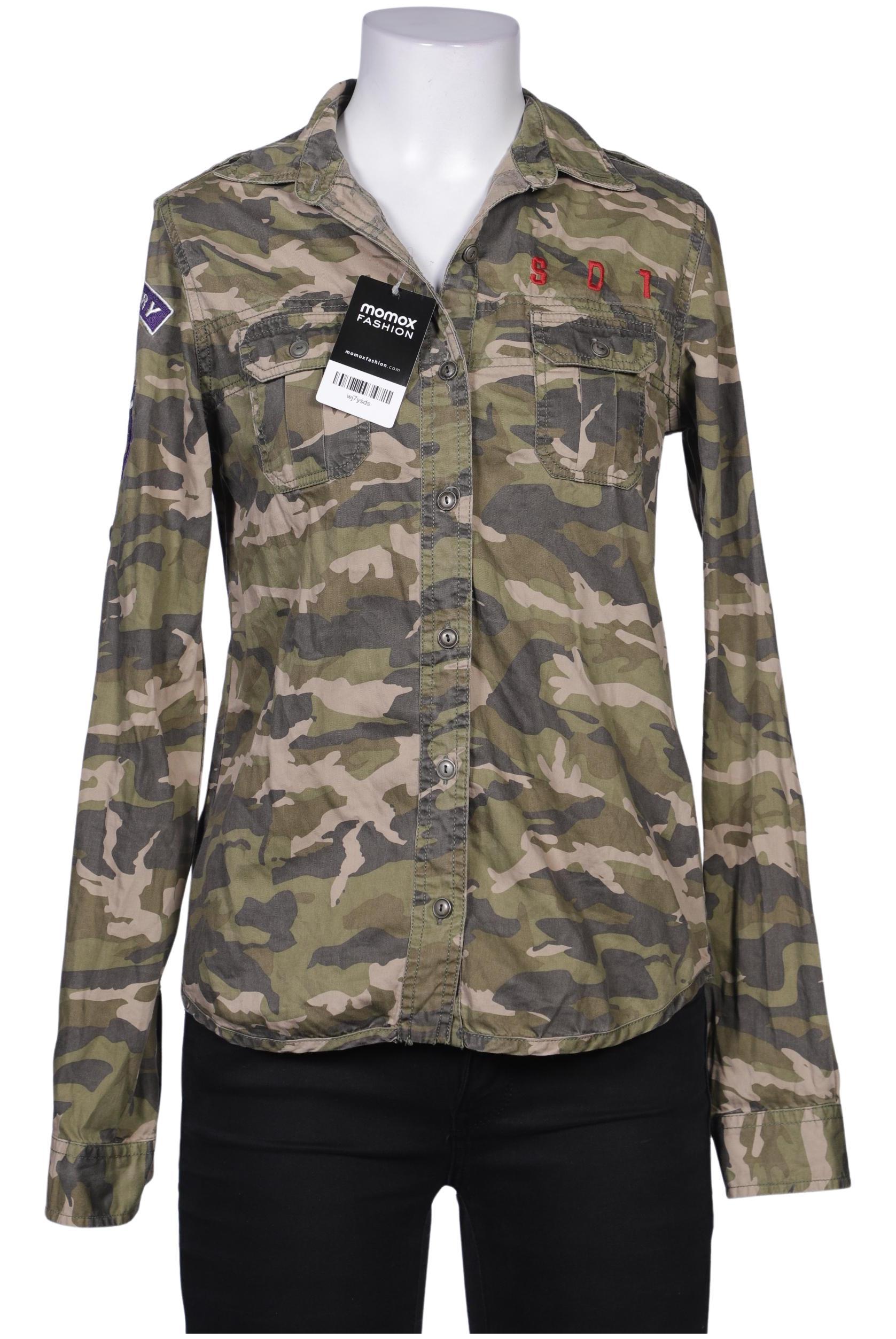 

Superdry Damen Bluse, grün, Gr. 34