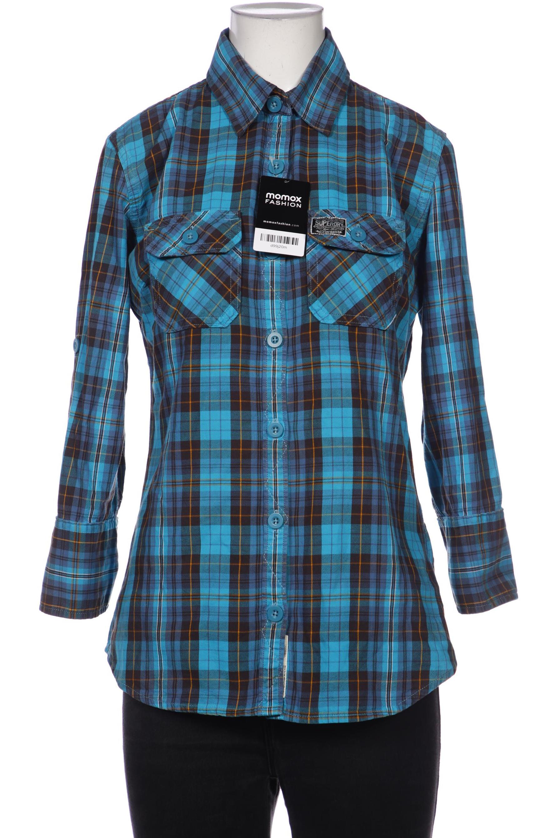 

Superdry Damen Bluse, blau, Gr. 38