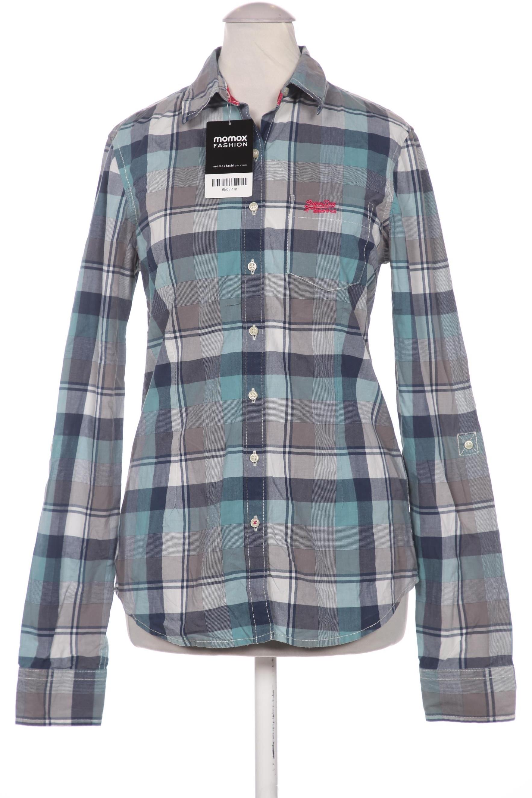 

Superdry Damen Bluse, blau, Gr. 34