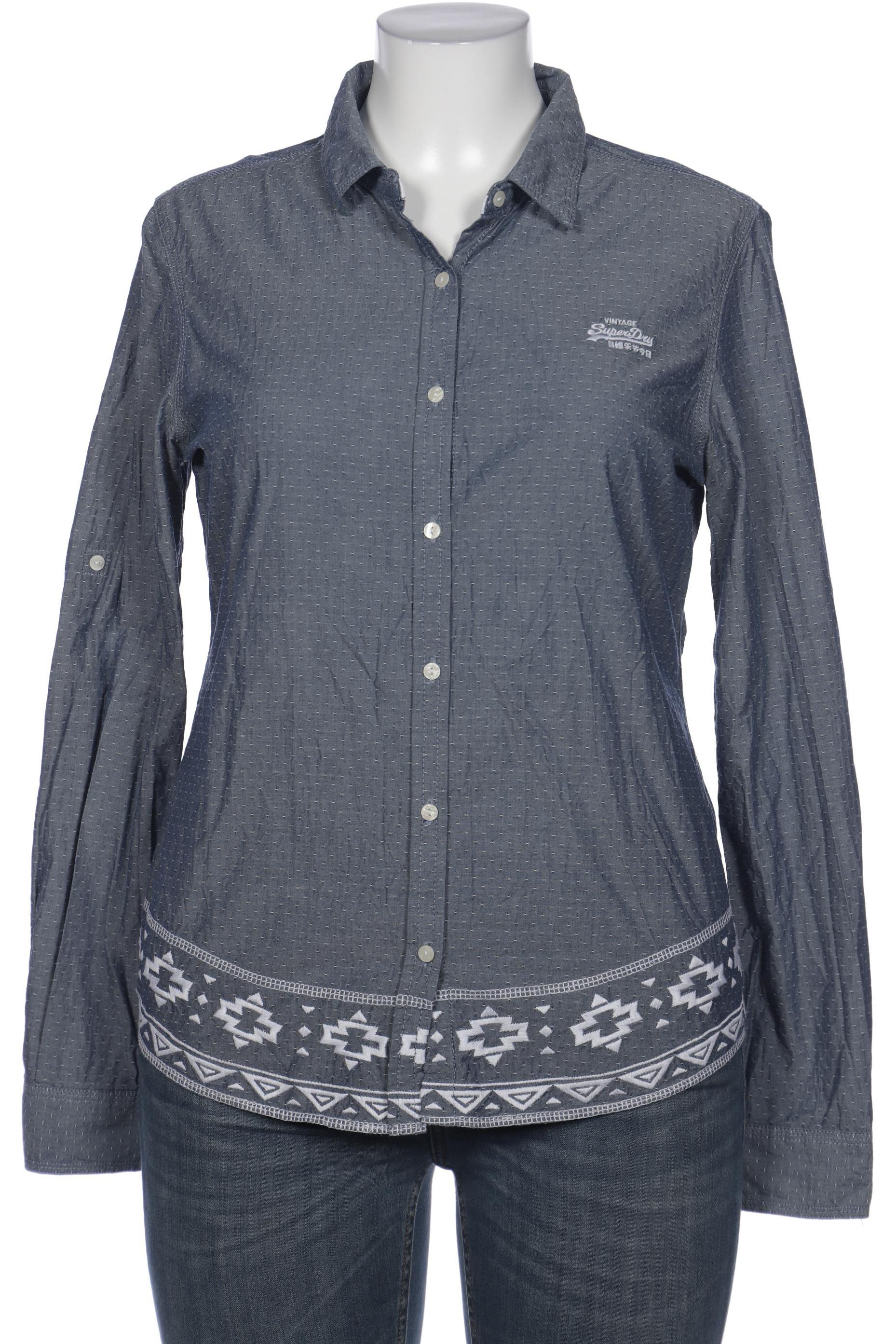 

Superdry Damen Bluse, blau