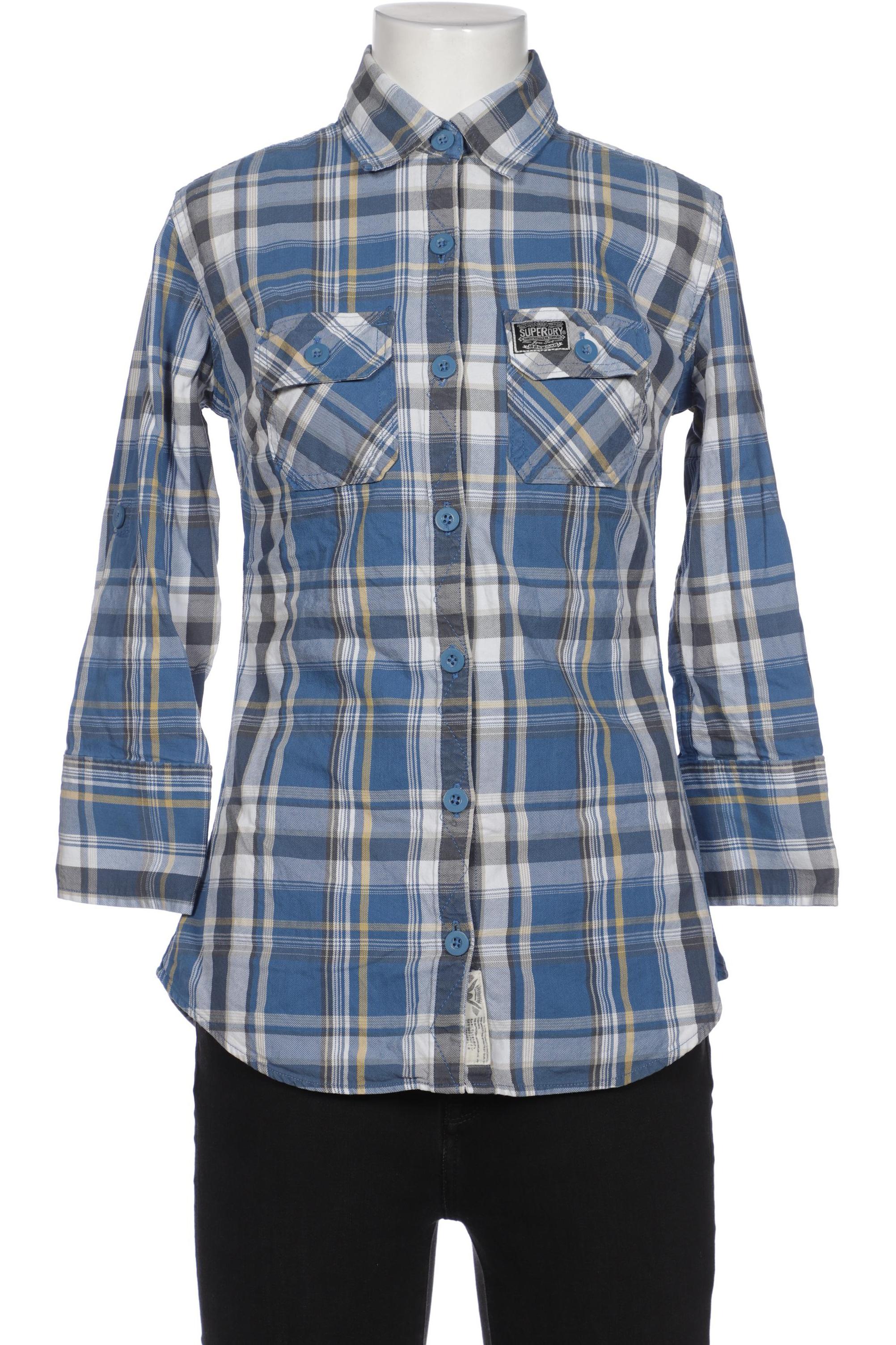 

Superdry Damen Bluse, blau, Gr. 36