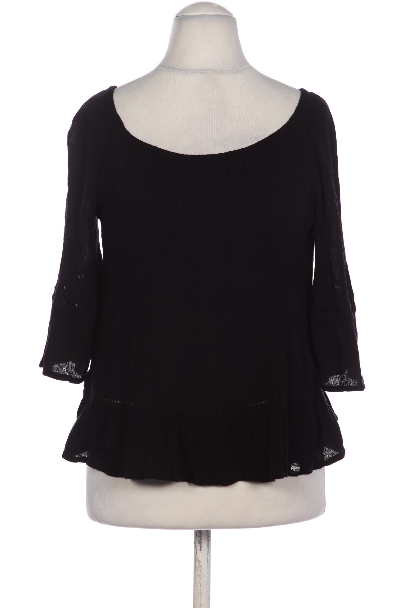 

Superdry Damen Bluse, schwarz, Gr. 36