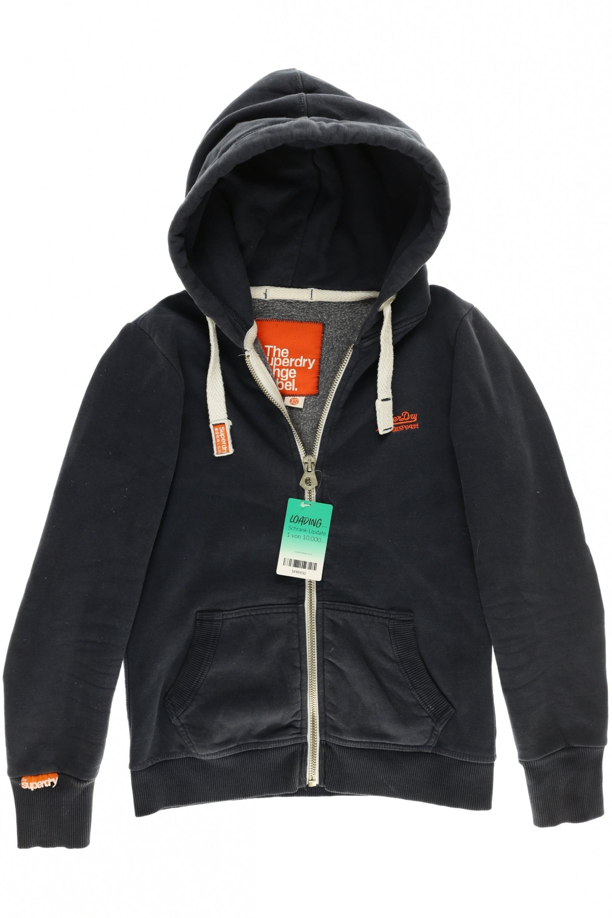 

Superdry Damen Kapuzenpullover, blau, Gr.