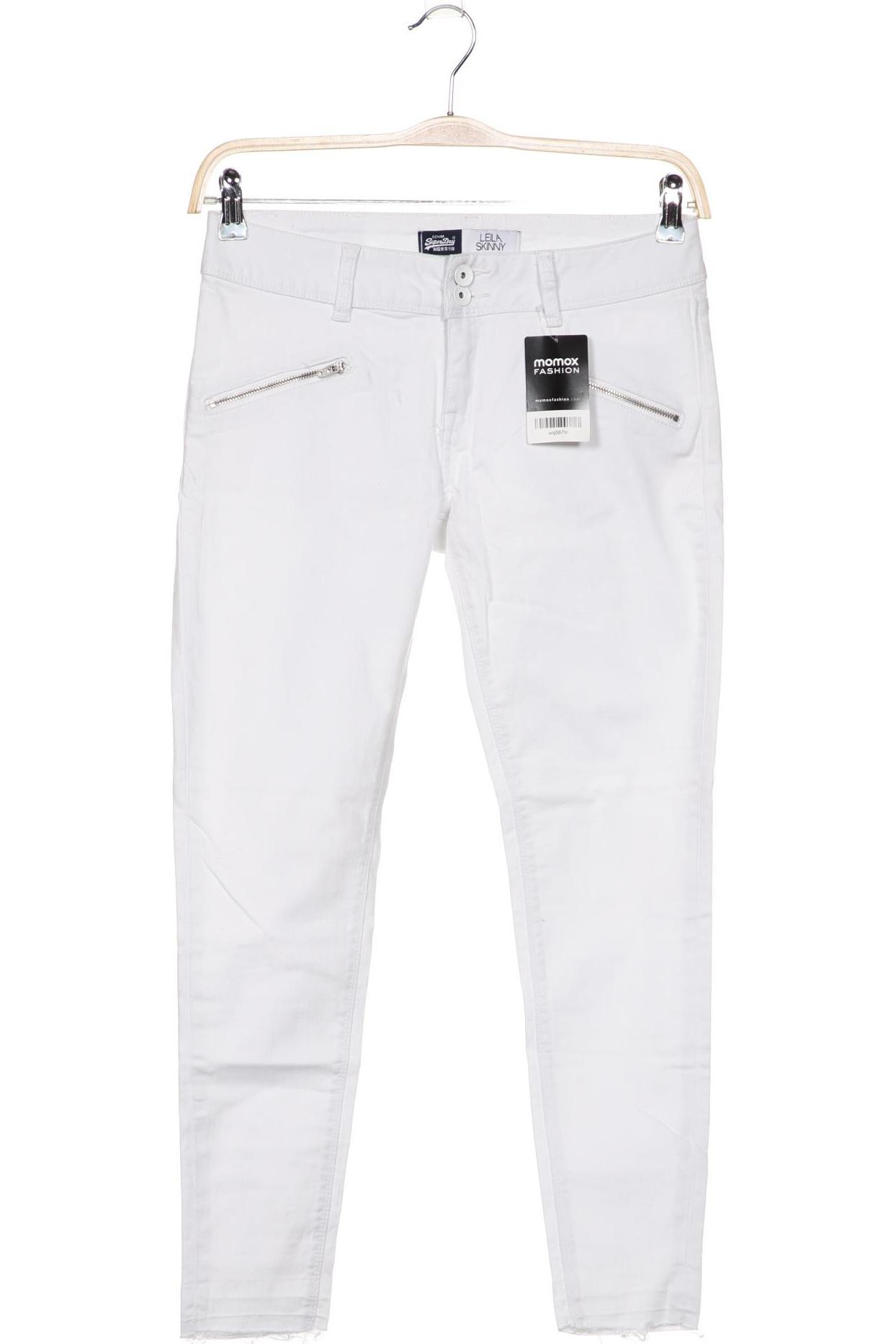 

Superdry Damen Jeans, weiß