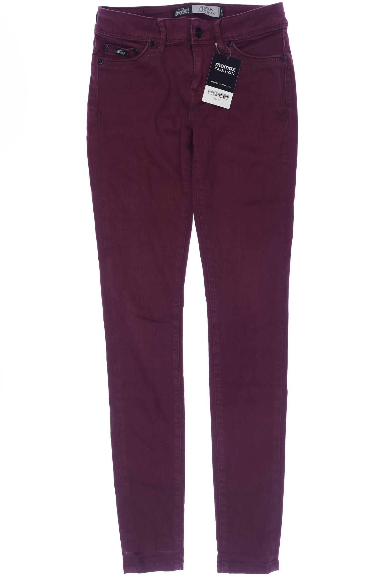 

Superdry Damen Jeans, bordeaux, Gr. 25