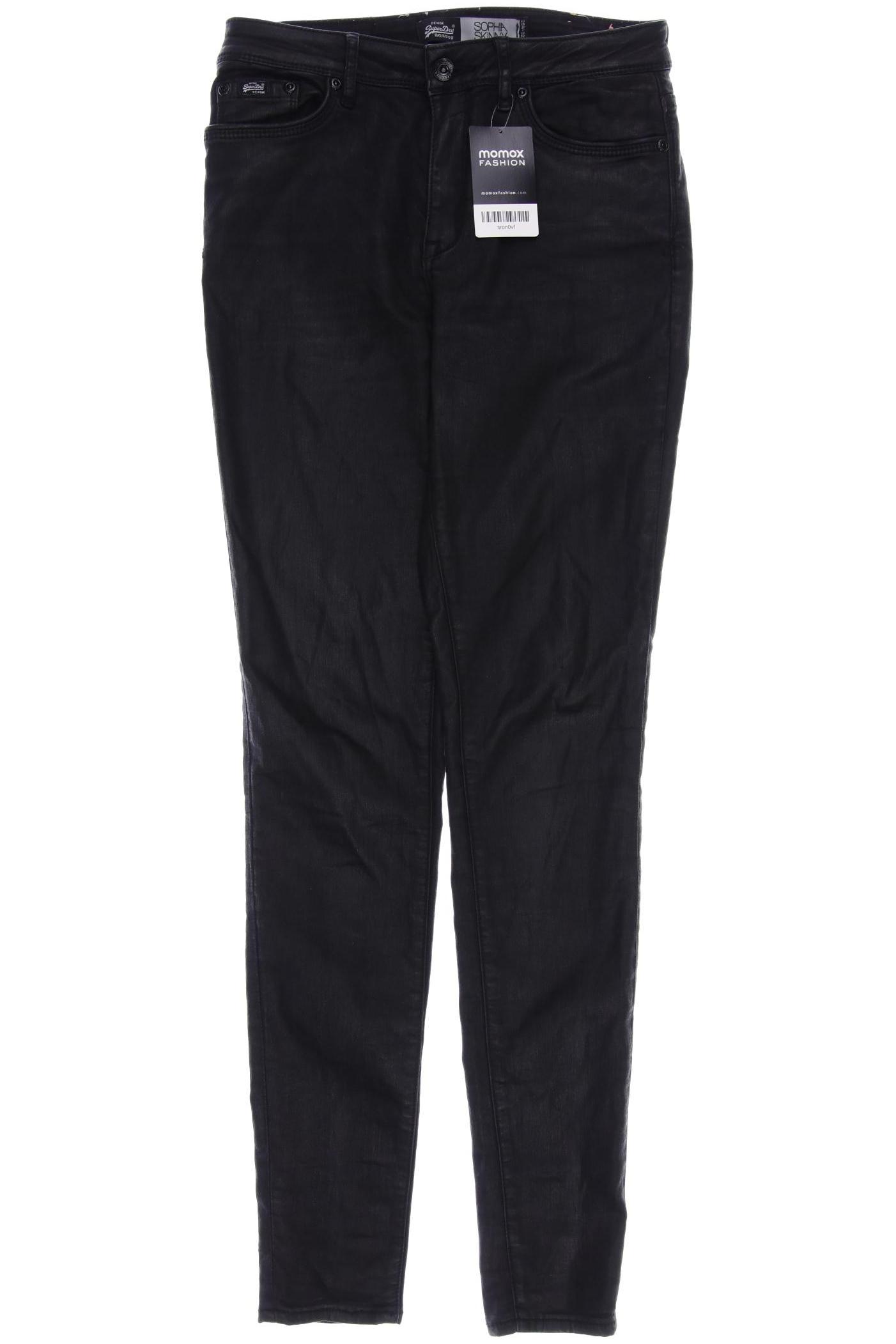 

Superdry Damen Jeans, schwarz, Gr. 28