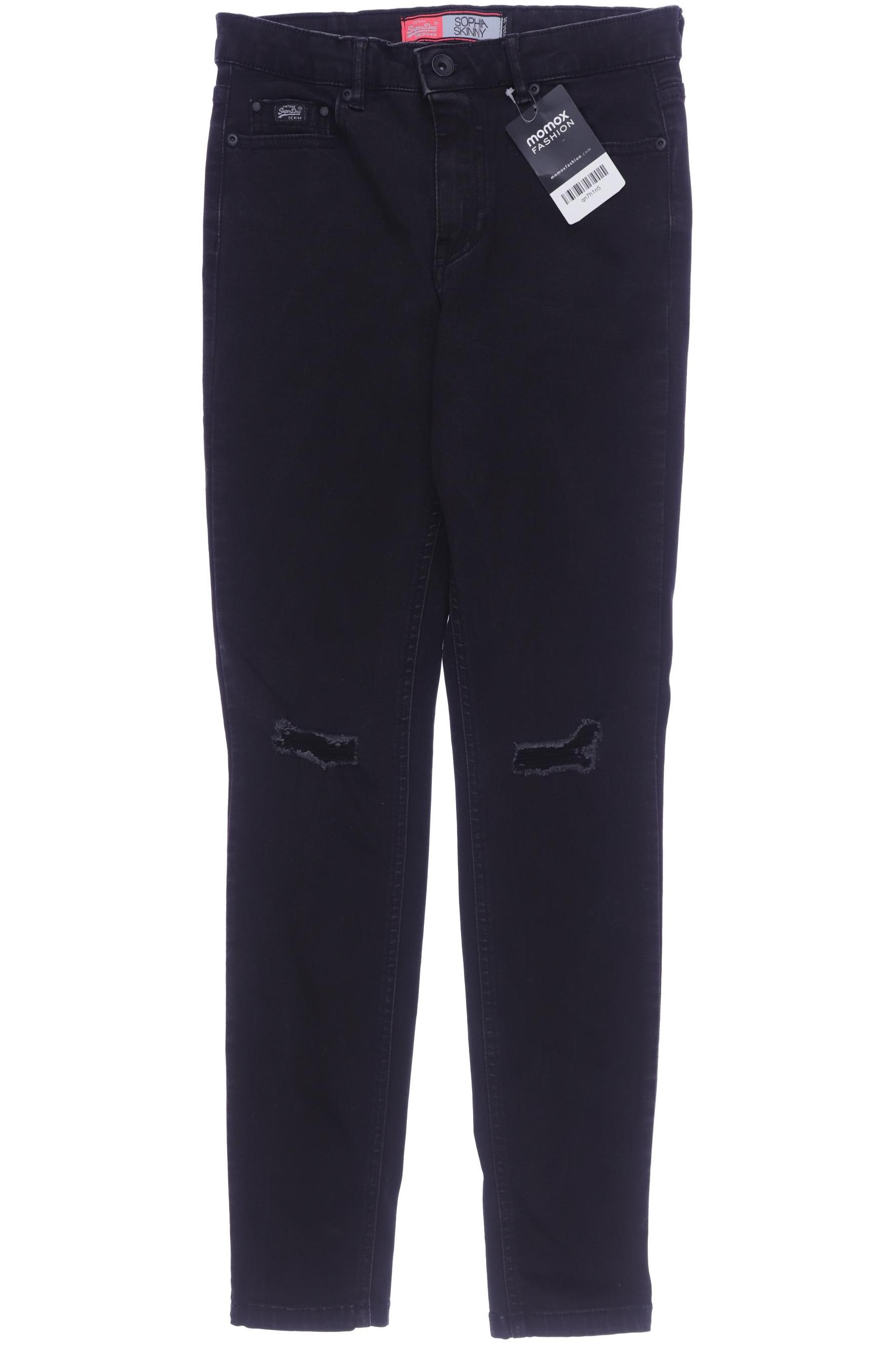 

Superdry Damen Jeans, schwarz, Gr. 26