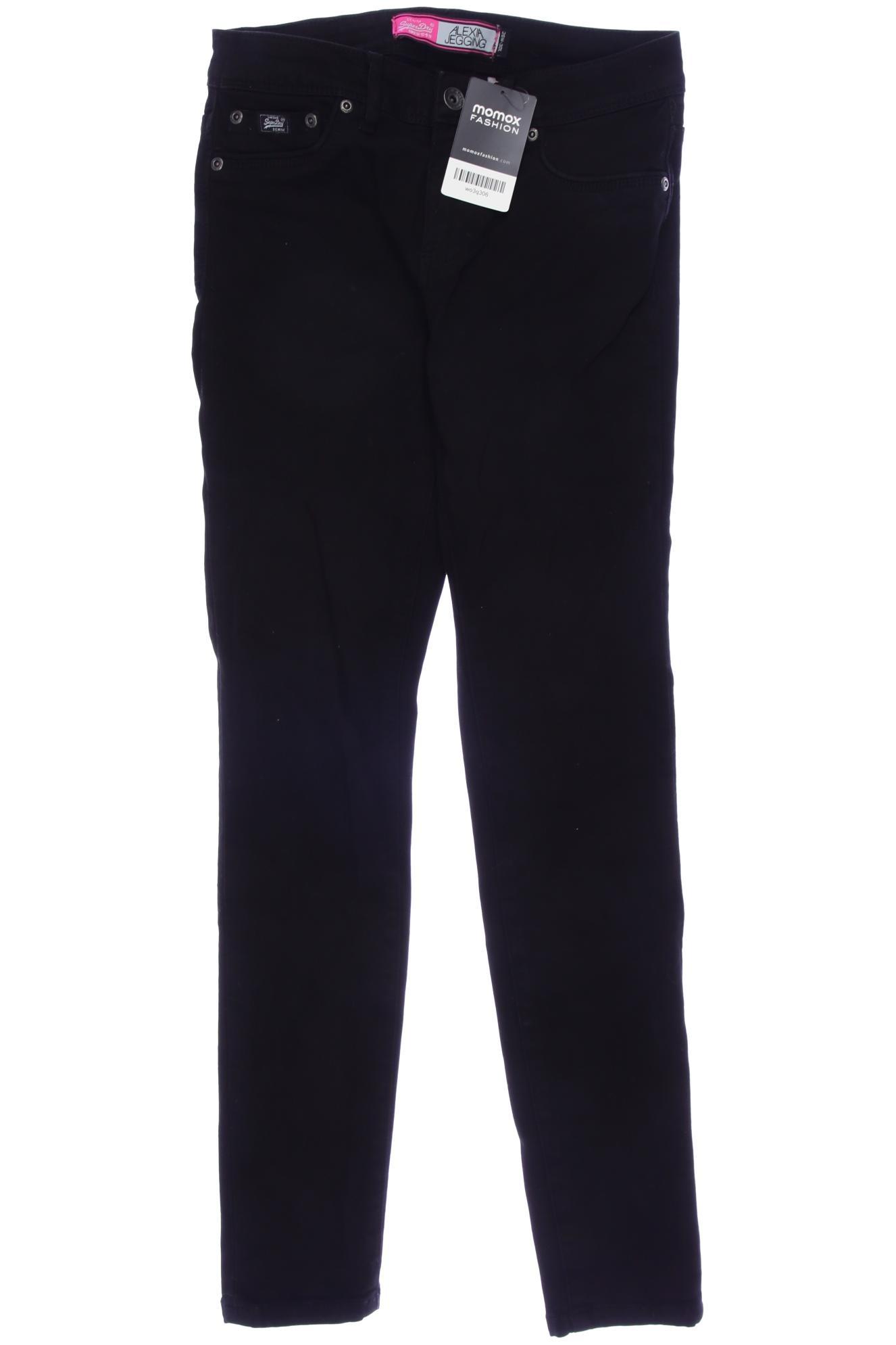 

Superdry Damen Jeans, schwarz, Gr. 26