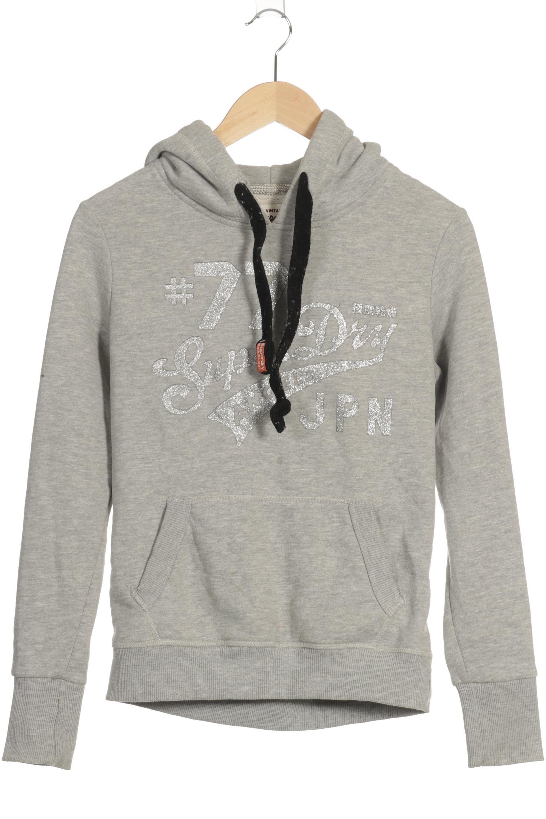 

Superdry Damen Kapuzenpullover, grau, Gr.