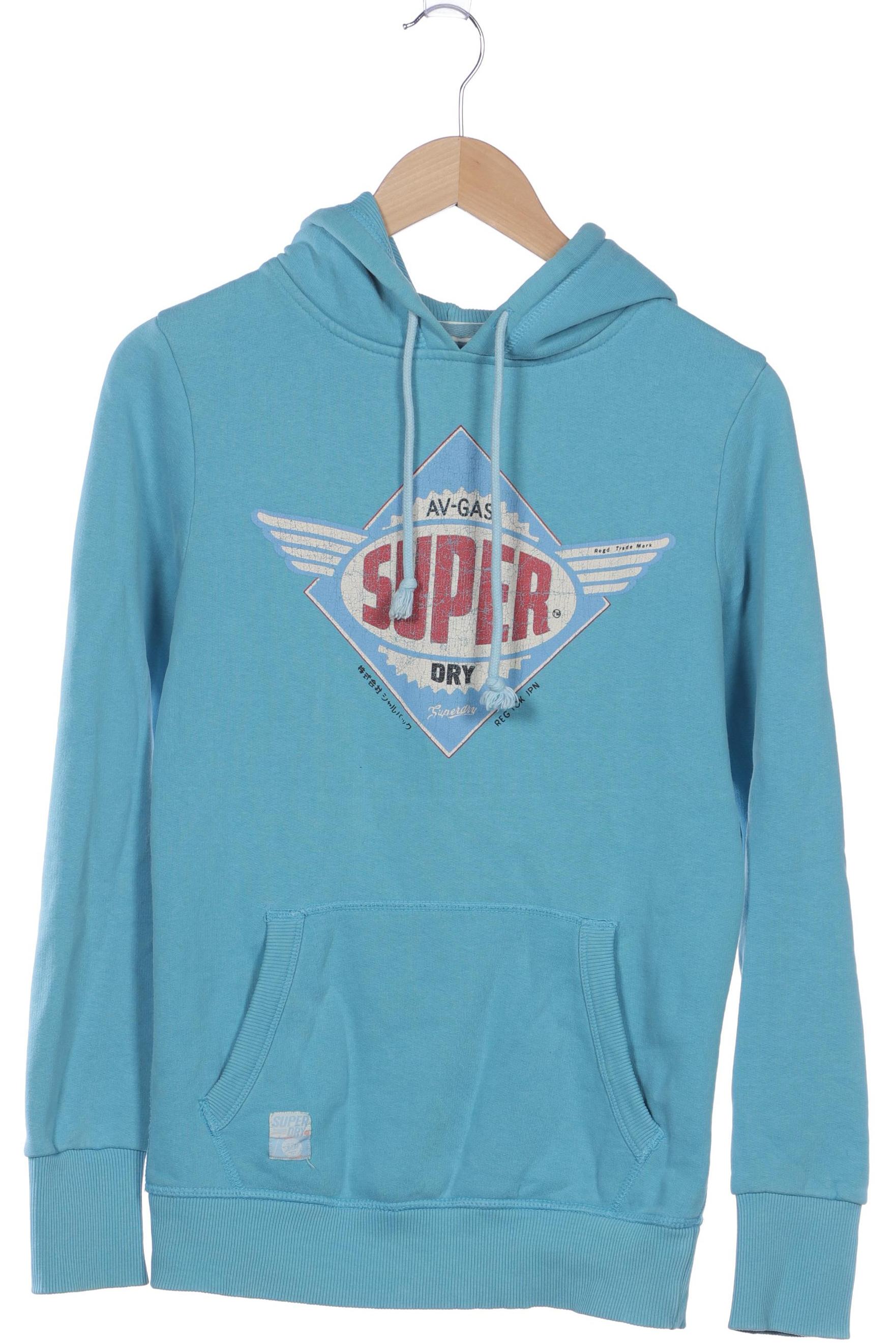 

Superdry Damen Kapuzenpullover, blau, Gr. 38