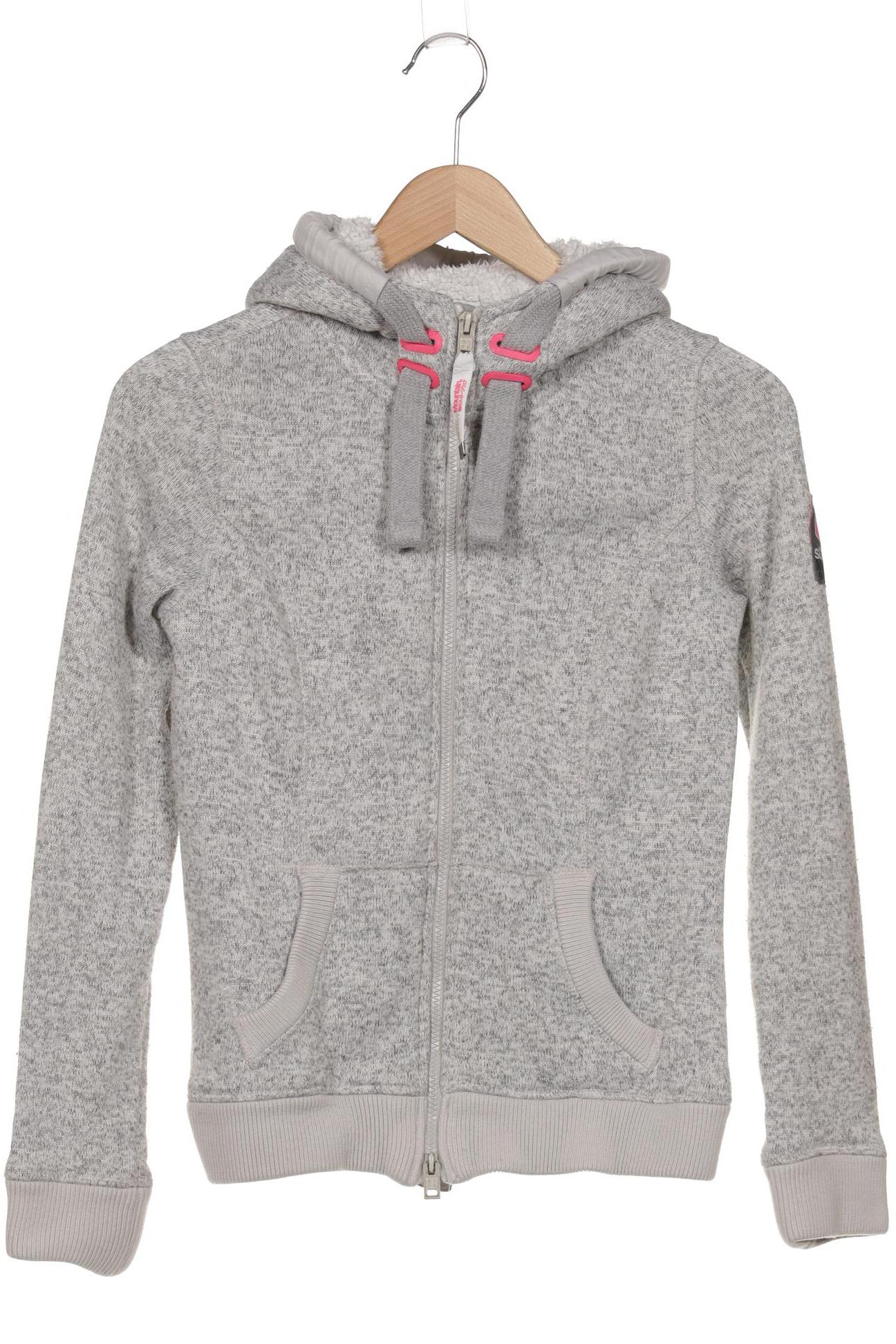 

Superdry Damen Kapuzenpullover, grau, Gr. 36