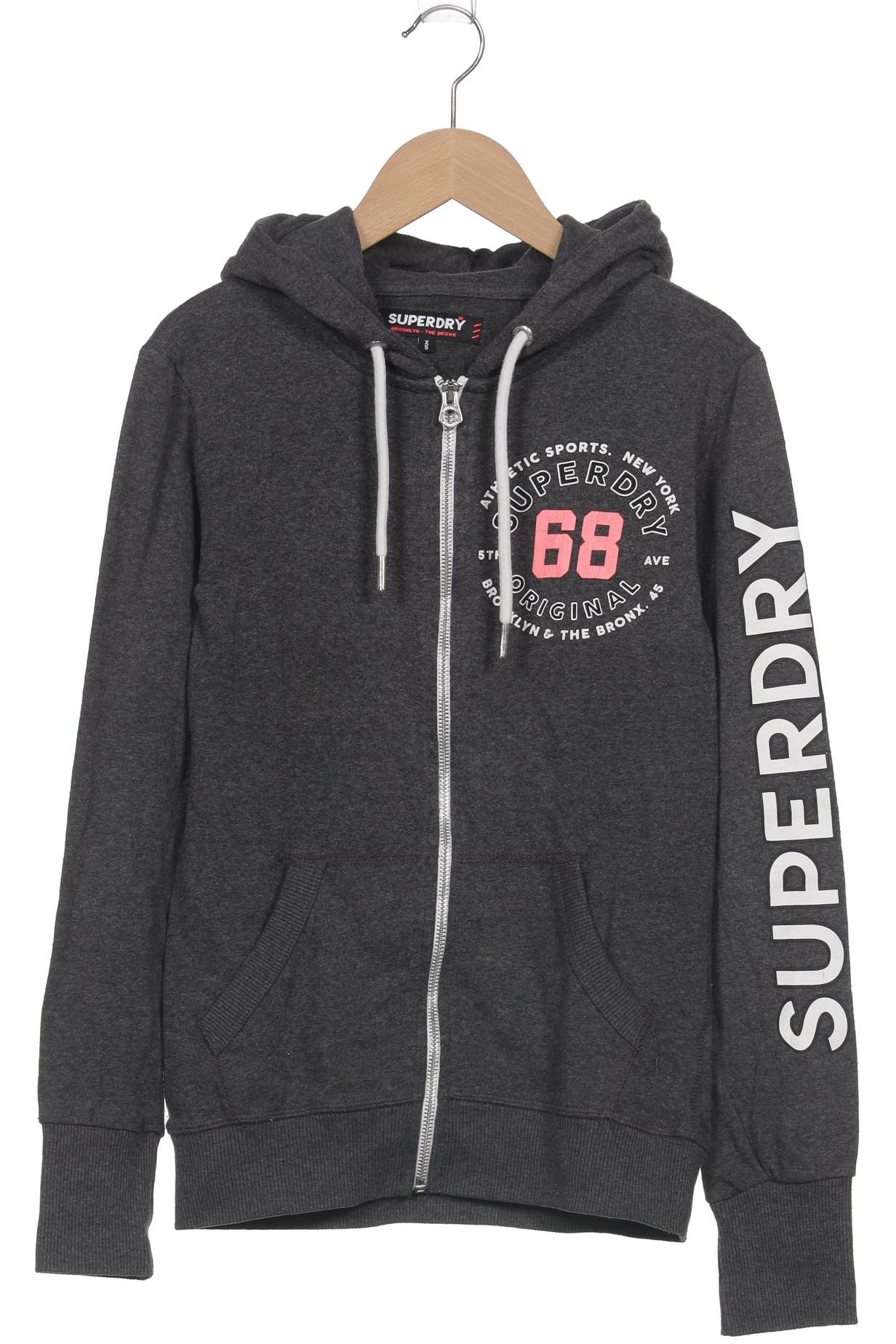 

Superdry Damen Kapuzenpullover, grau, Gr. 34