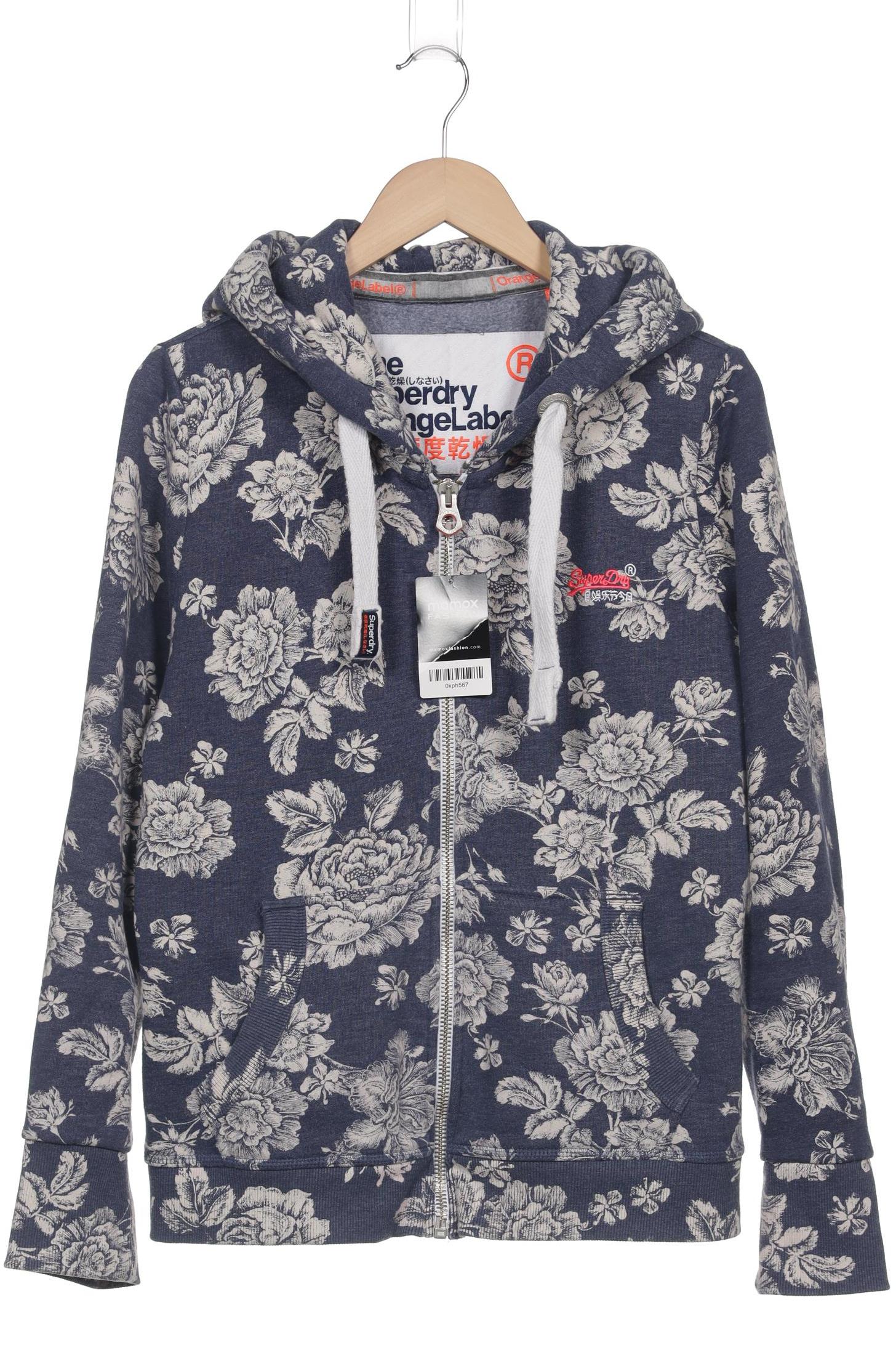 

Superdry Damen Kapuzenpullover, blau, Gr. 44