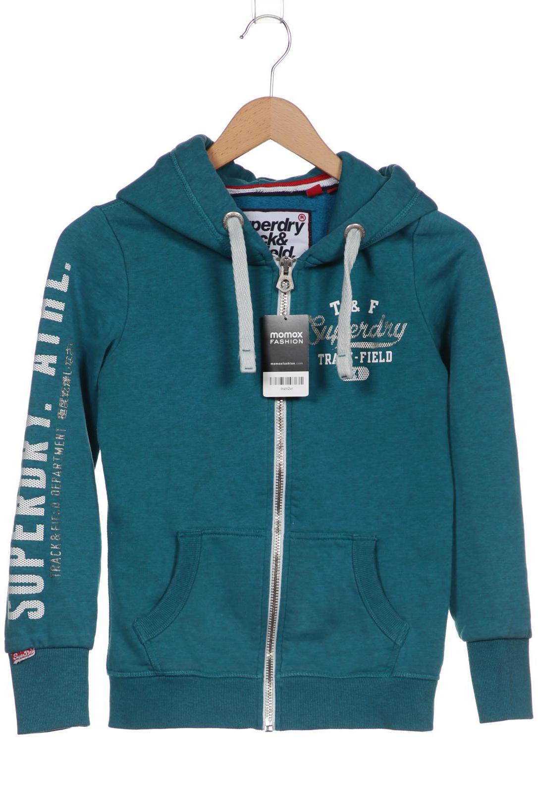 

Superdry Damen Kapuzenpullover, türkis, Gr. 38