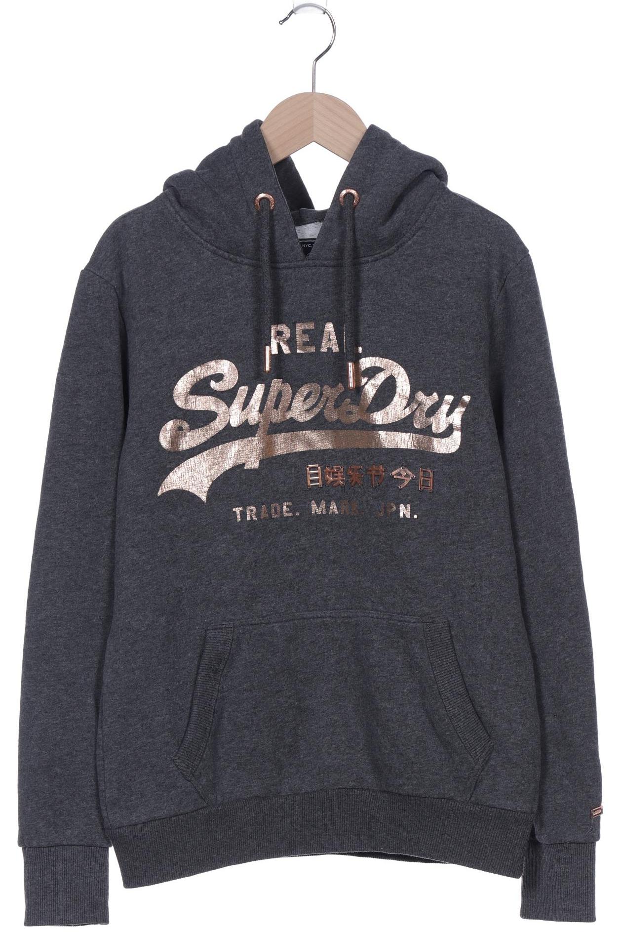 

Superdry Damen Kapuzenpullover, grau, Gr. 38