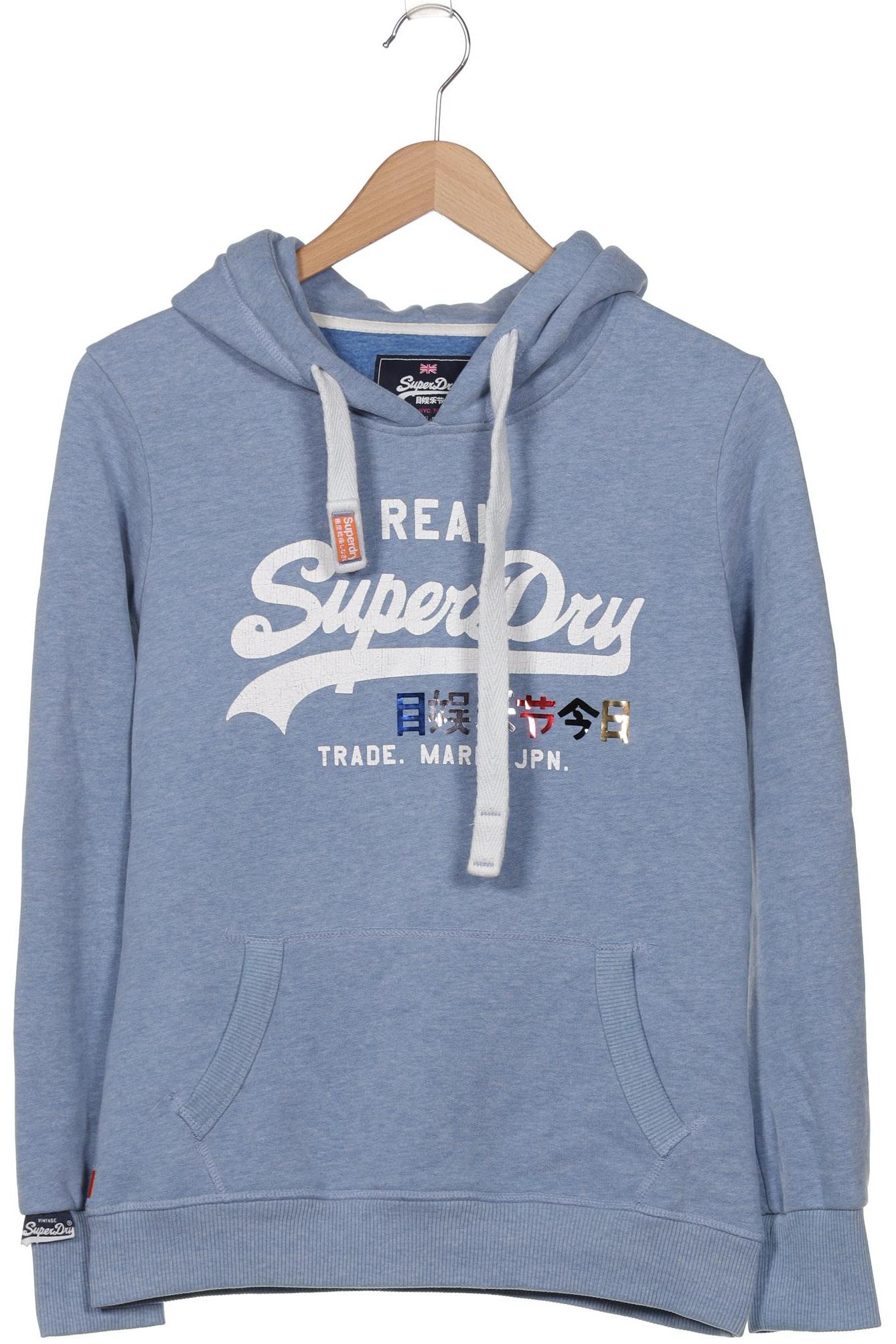

Superdry Damen Kapuzenpullover, blau, Gr. 38