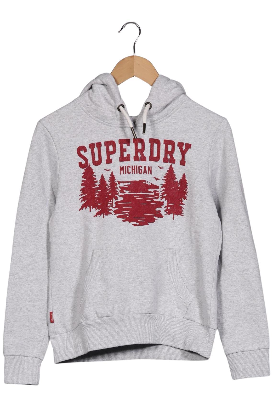 

Superdry Damen Kapuzenpullover, grau, Gr. 38
