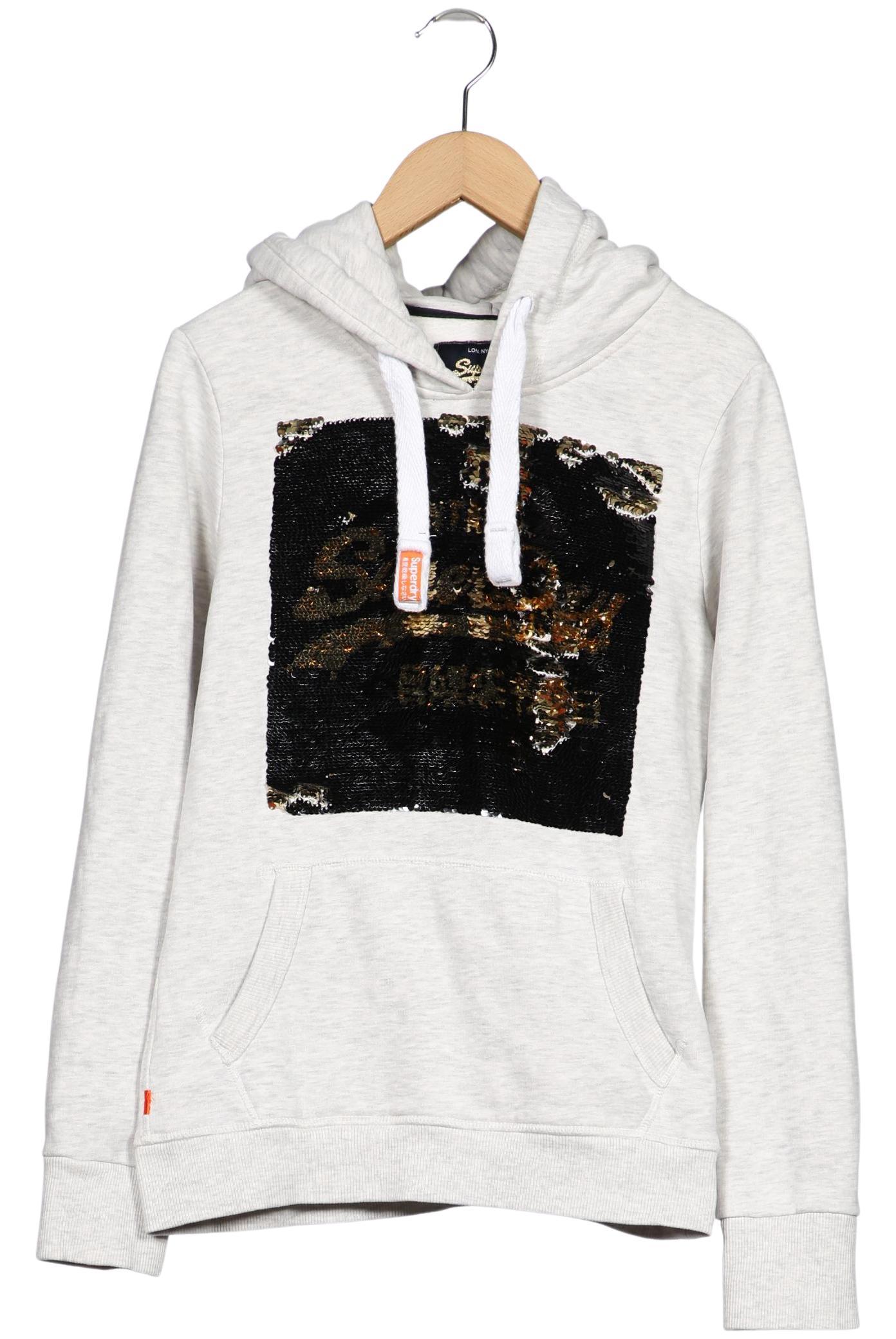 

Superdry Damen Kapuzenpullover, grau, Gr. 38