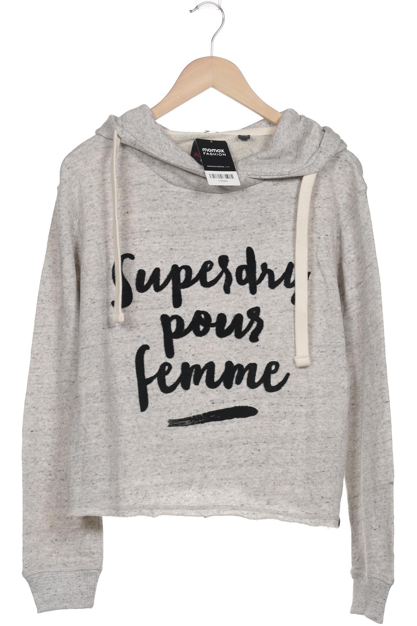 

Superdry Damen Kapuzenpullover, grau, Gr. 38