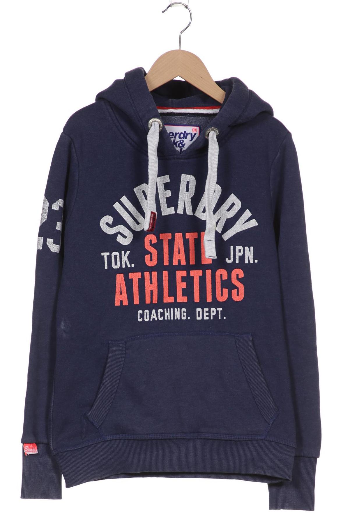 

Superdry Damen Kapuzenpullover, blau, Gr. 38