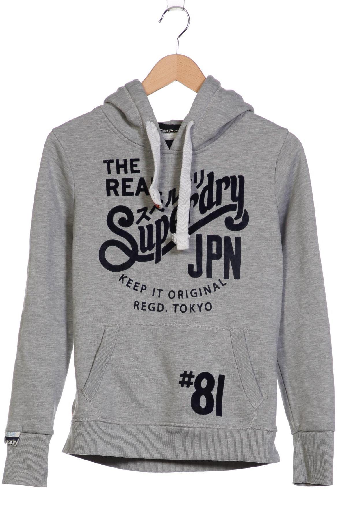 

Superdry Damen Kapuzenpullover, grau, Gr. 38