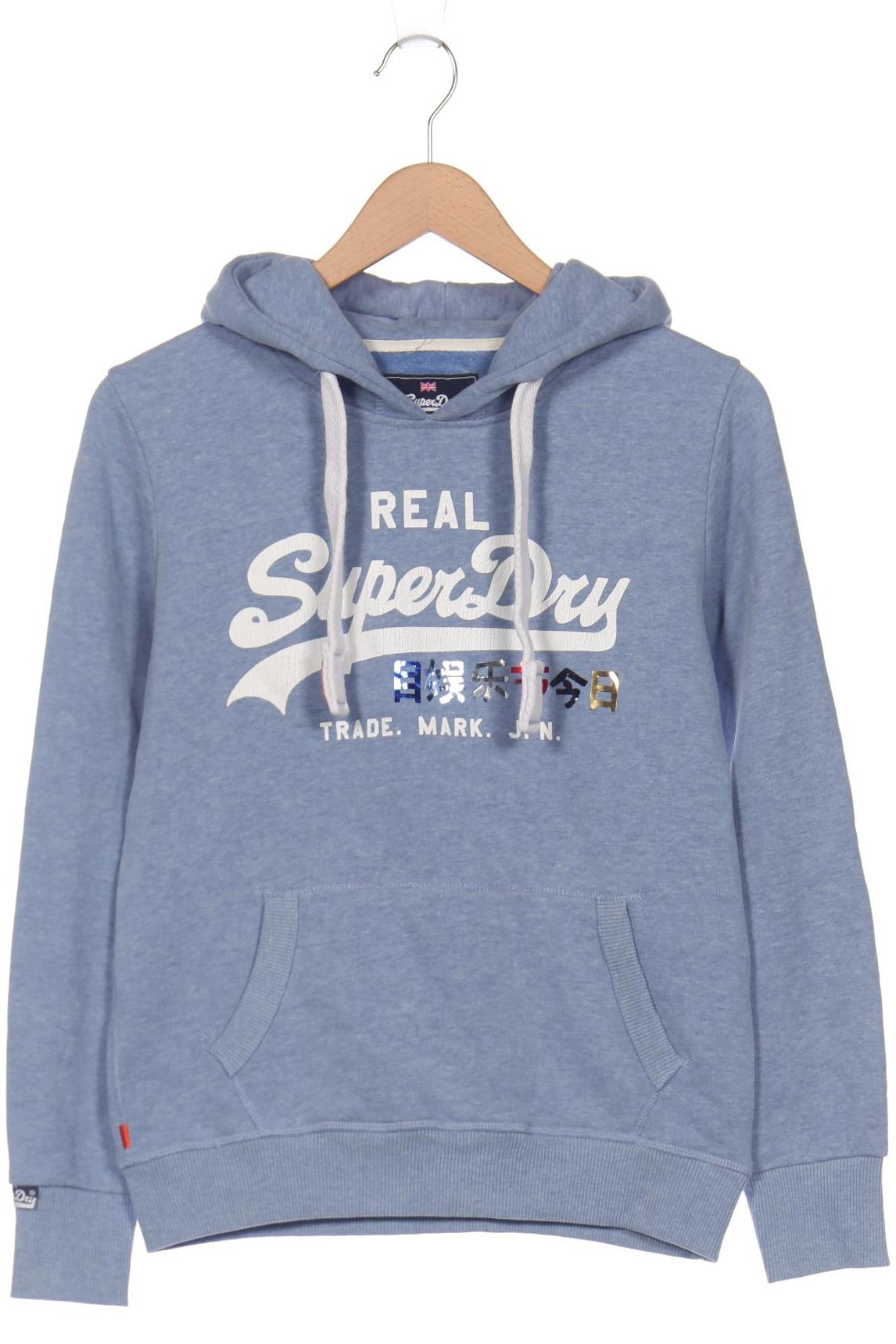

Superdry Damen Kapuzenpullover, blau, Gr. 38