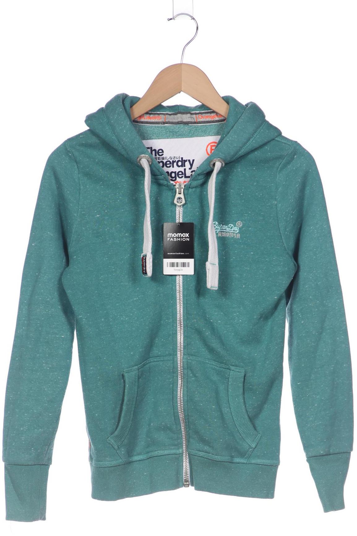 

Superdry Damen Kapuzenpullover, türkis, Gr. 34