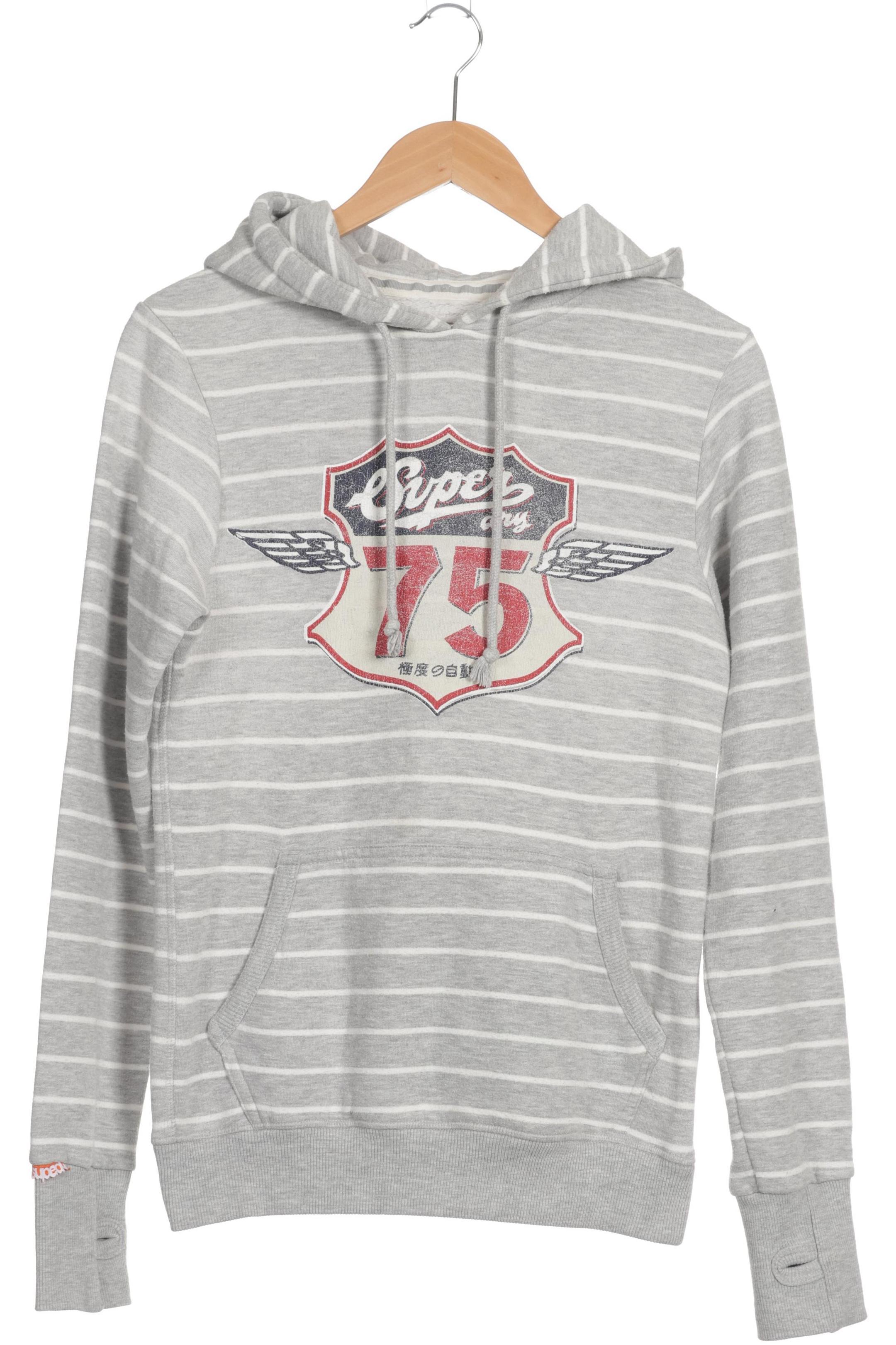 

Superdry Damen Kapuzenpullover, grau, Gr.