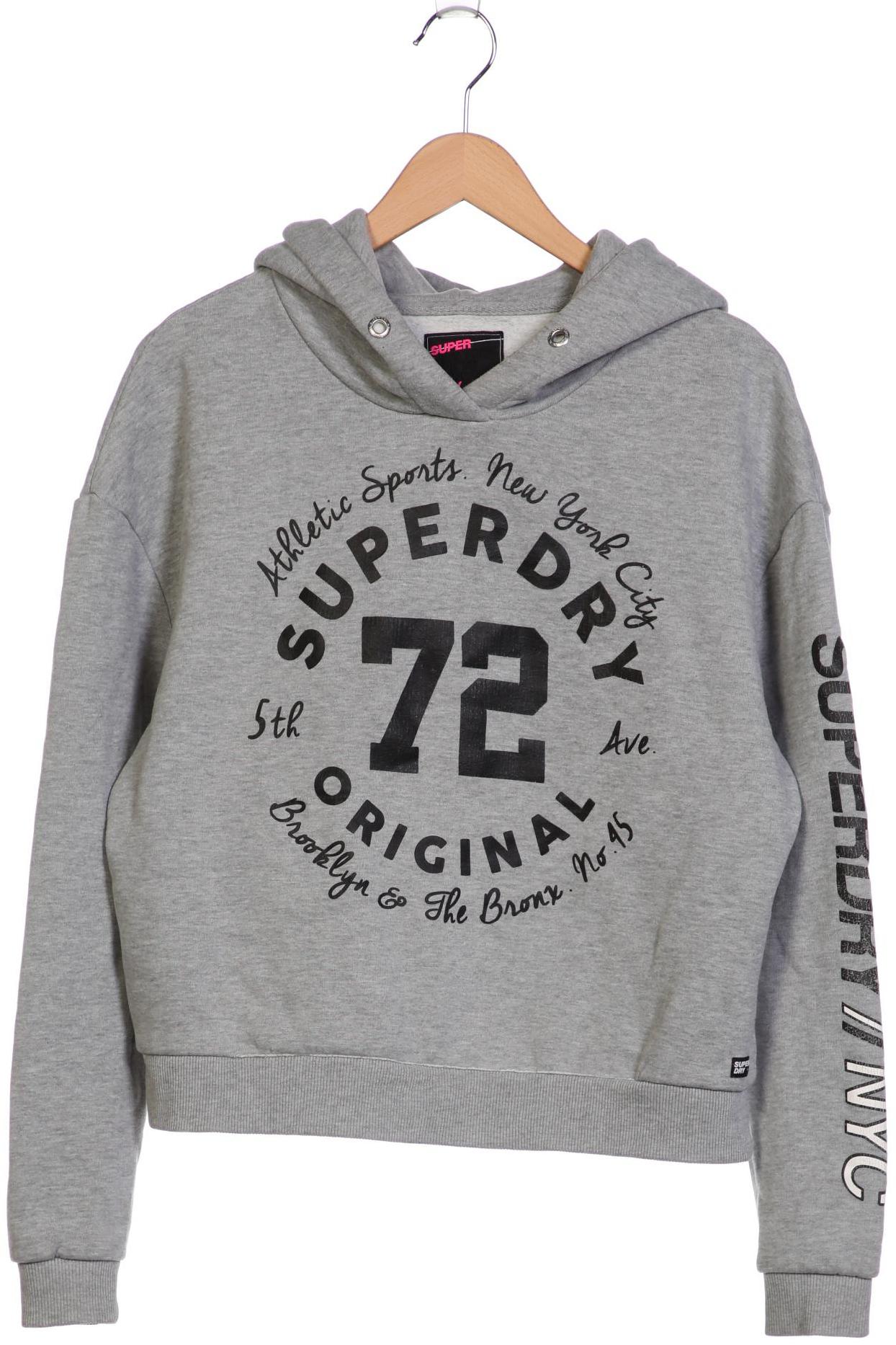 

Superdry Damen Kapuzenpullover, grau, Gr. 36