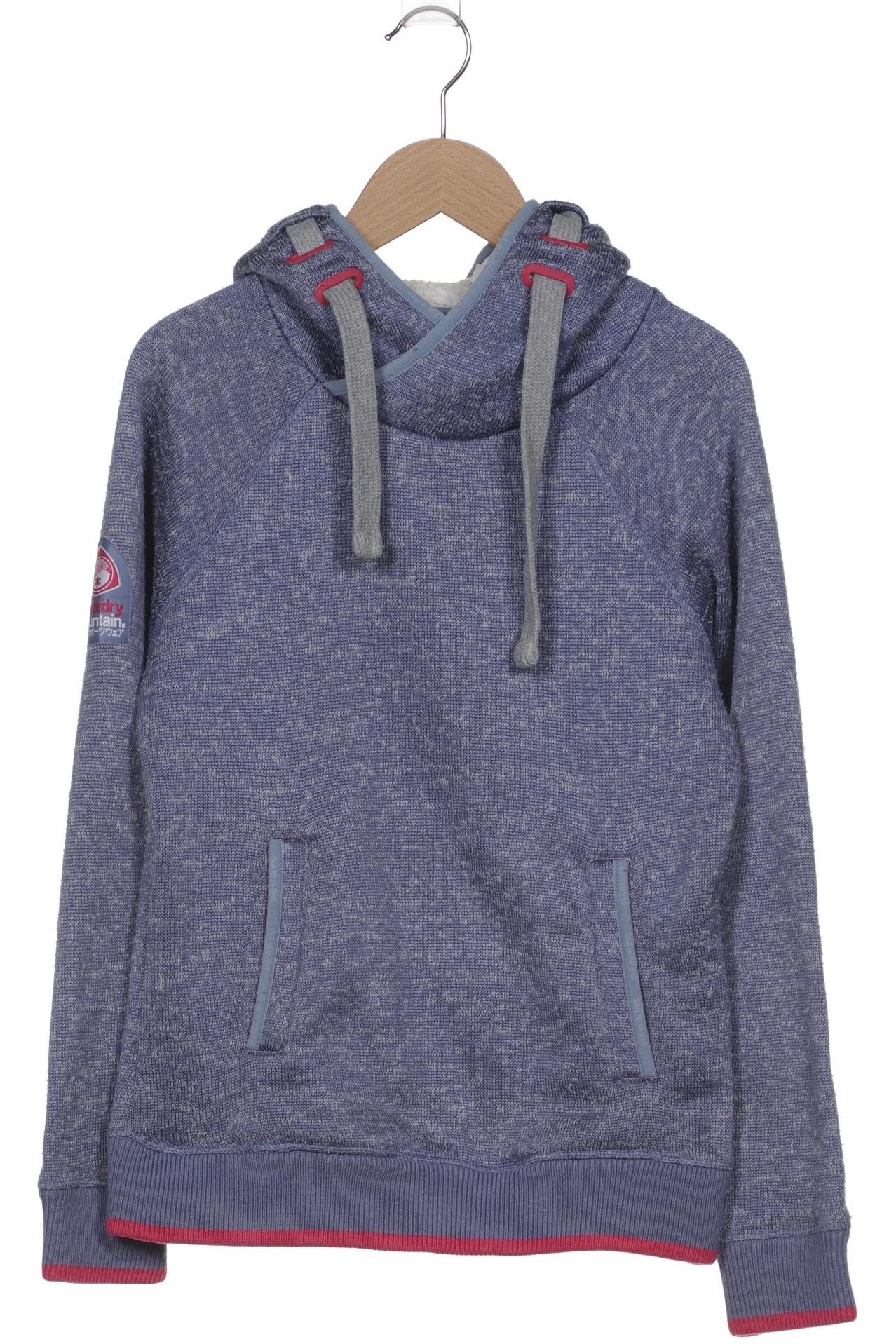 

Superdry Damen Kapuzenpullover, blau, Gr. 34