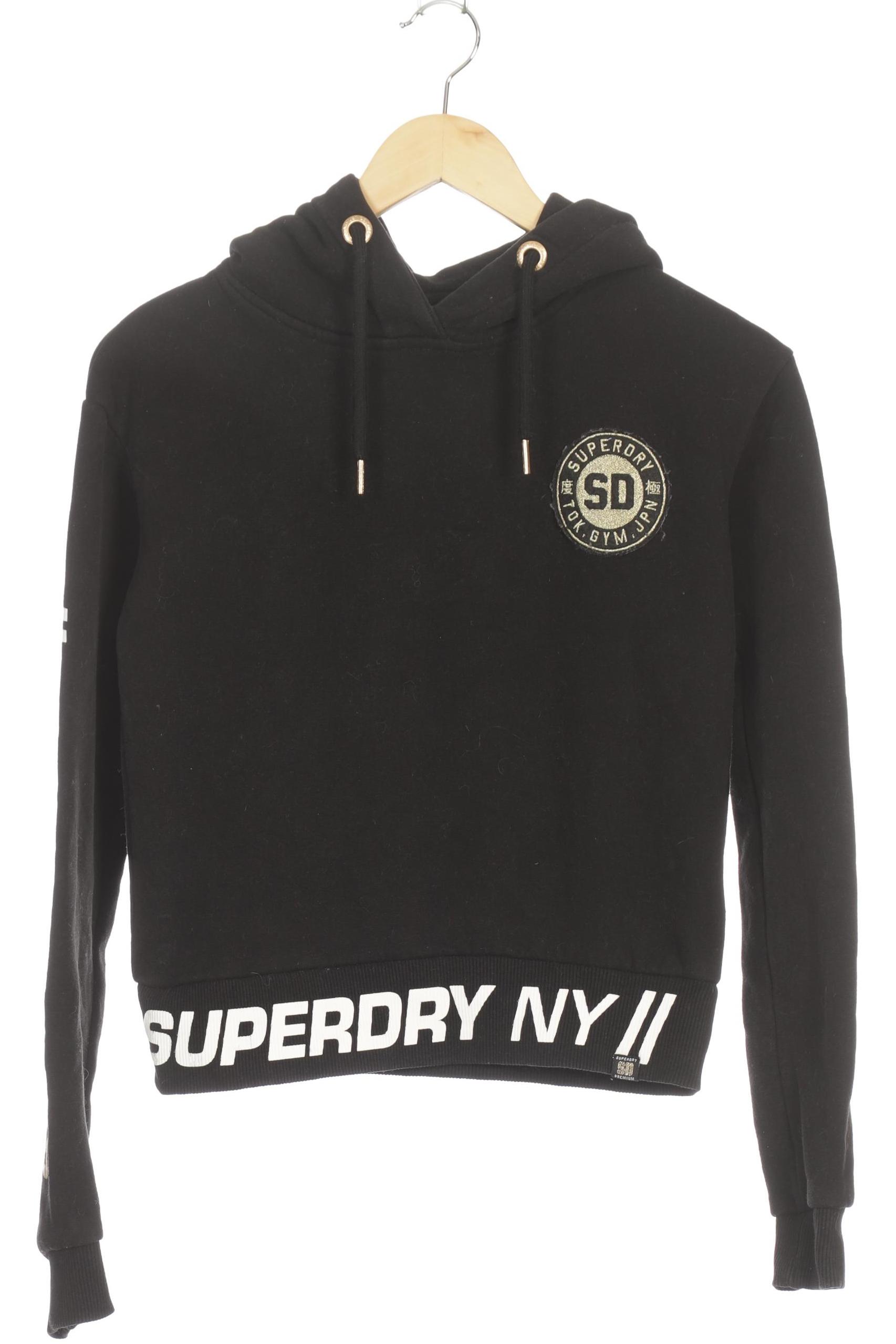 

Superdry Damen Kapuzenpullover, schwarz, Gr. 34