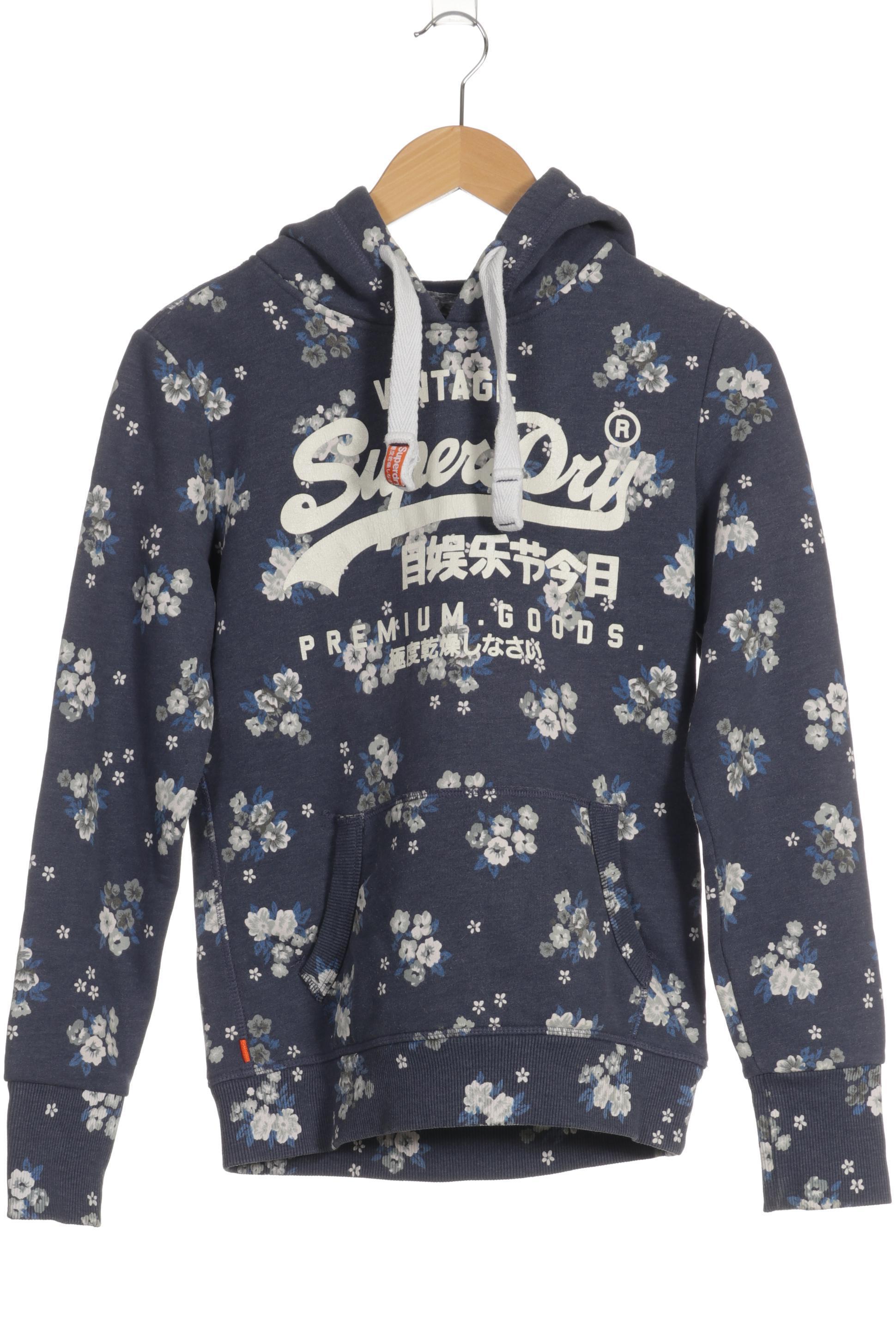 

Superdry Damen Kapuzenpullover, blau, Gr.