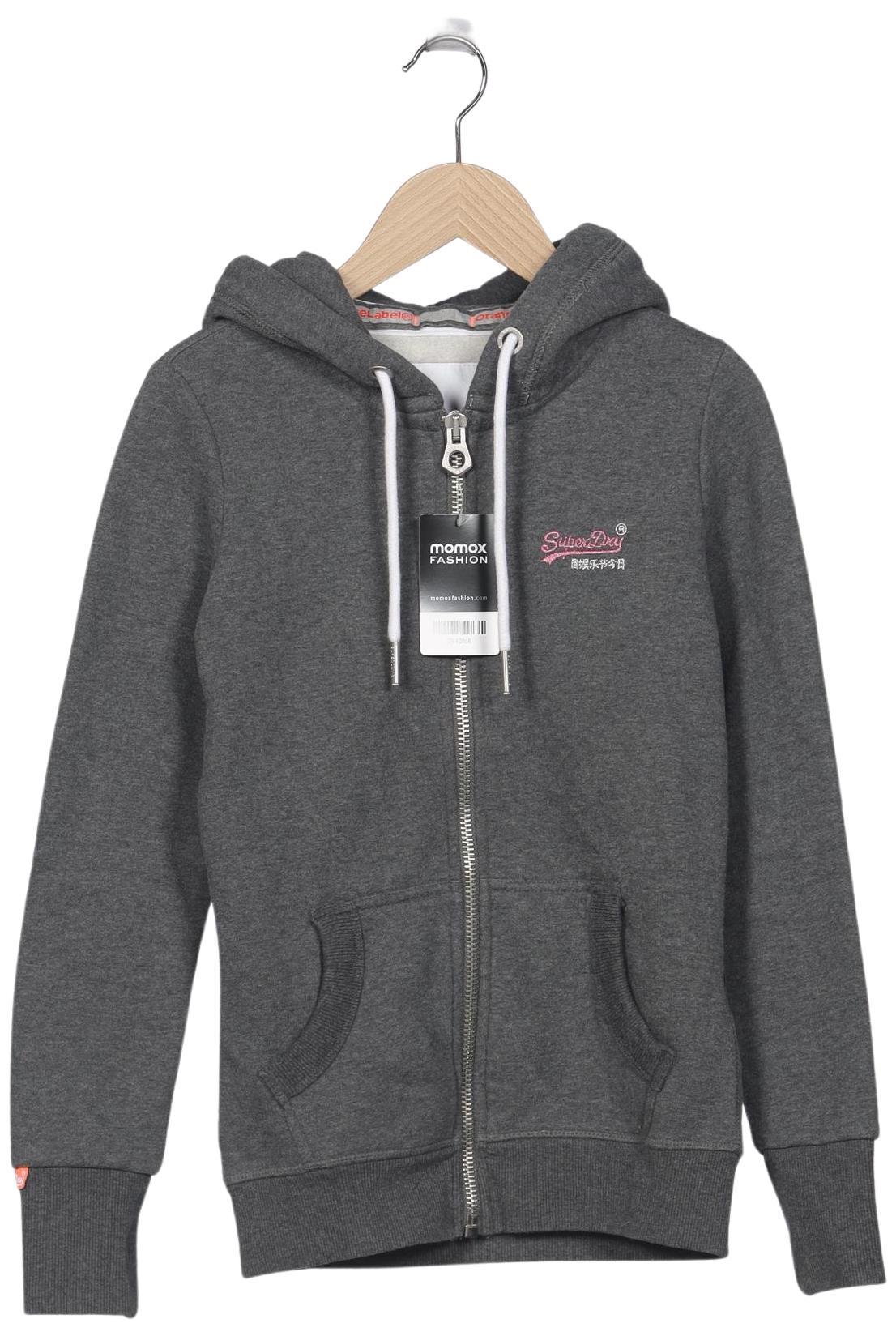 

Superdry Damen Kapuzenpullover, grau, Gr. 34