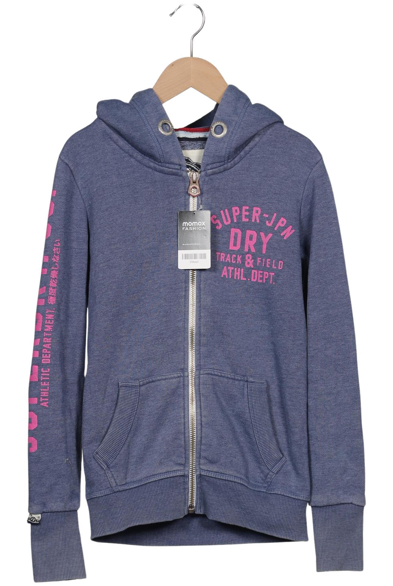

Superdry Damen Kapuzenpullover, blau, Gr. 34